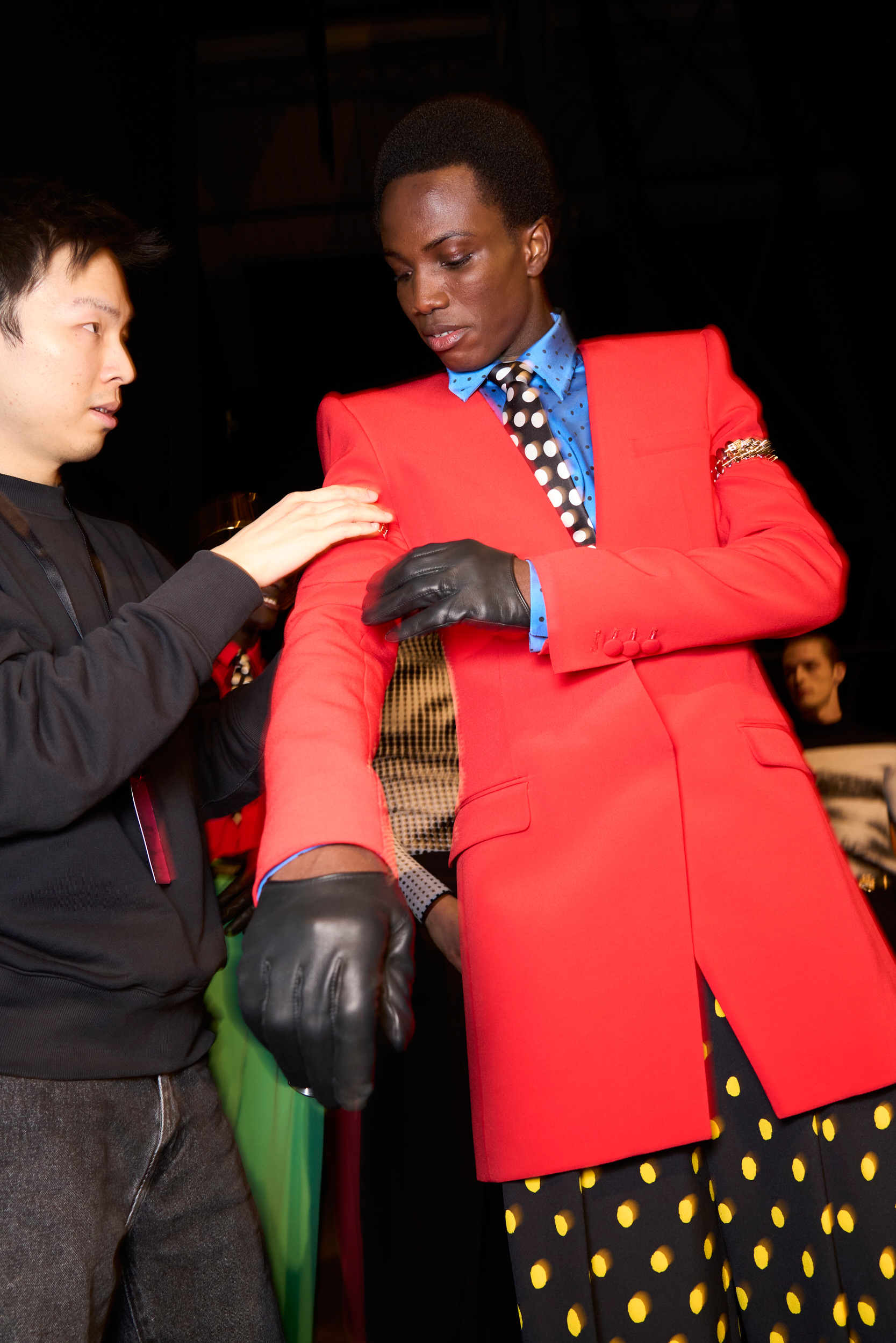 Balmain Fall 2024 Men’s Fashion Show Backstage