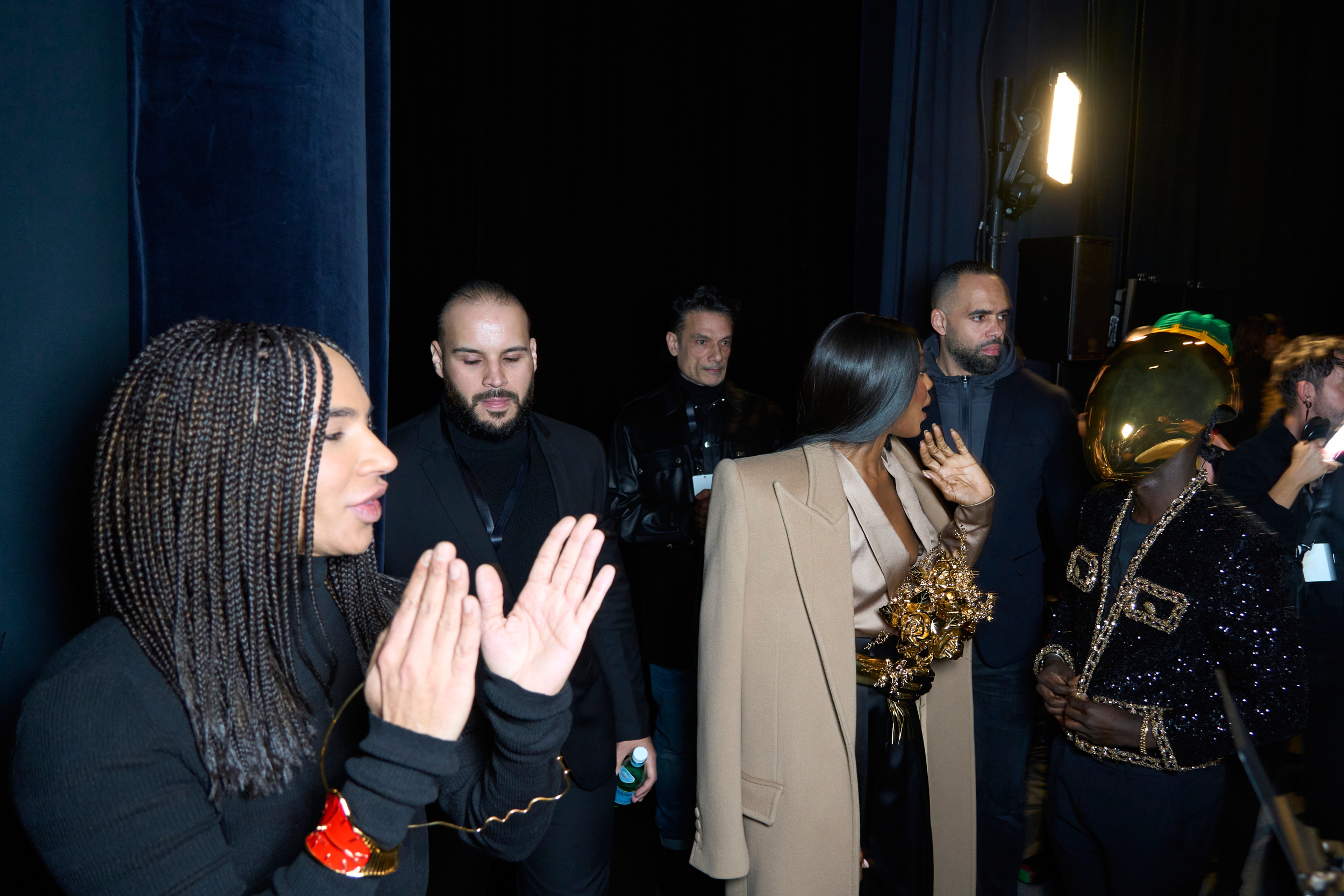 Balmain Fall 2024 Men’s Fashion Show Backstage