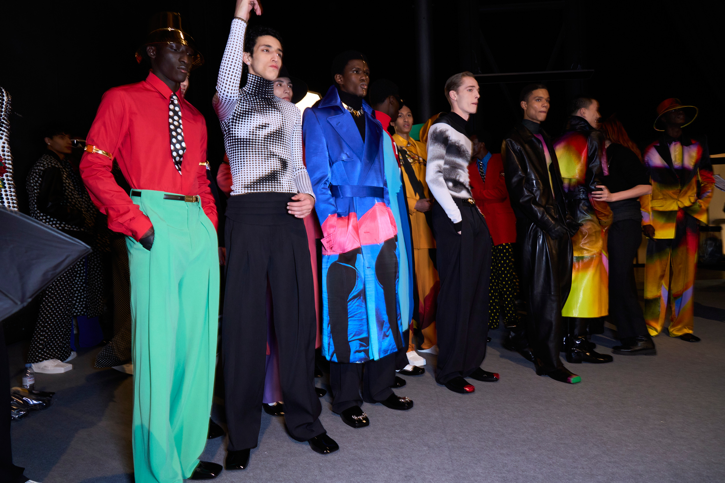 Balmain Fall 2024 Men’s Fashion Show Backstage