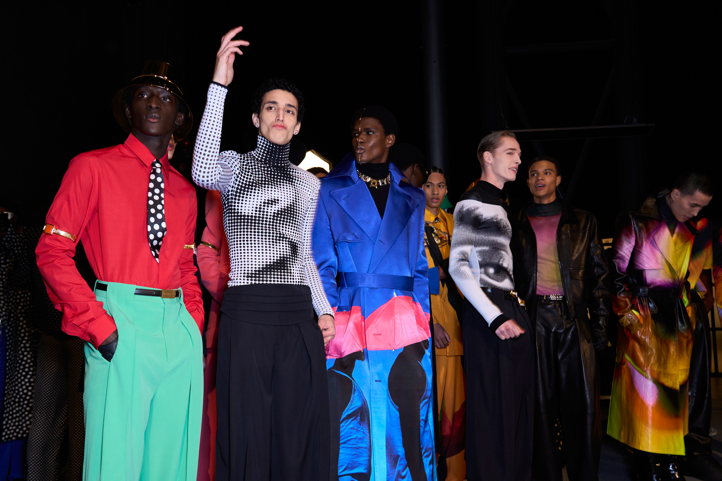 Balmain Fall 2024 Men’s Fashion Show Backstage