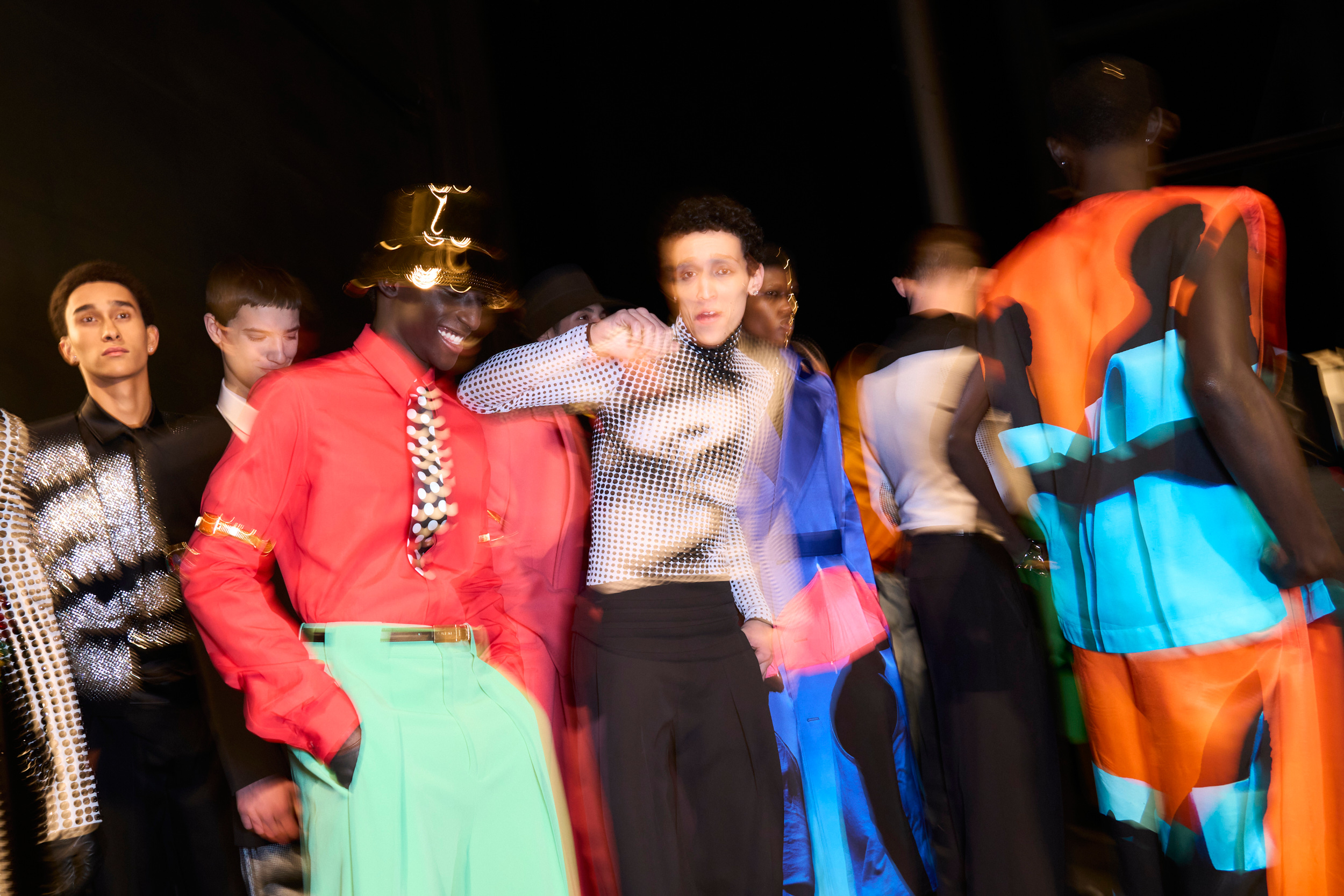 Balmain Fall 2024 Men’s Fashion Show Backstage