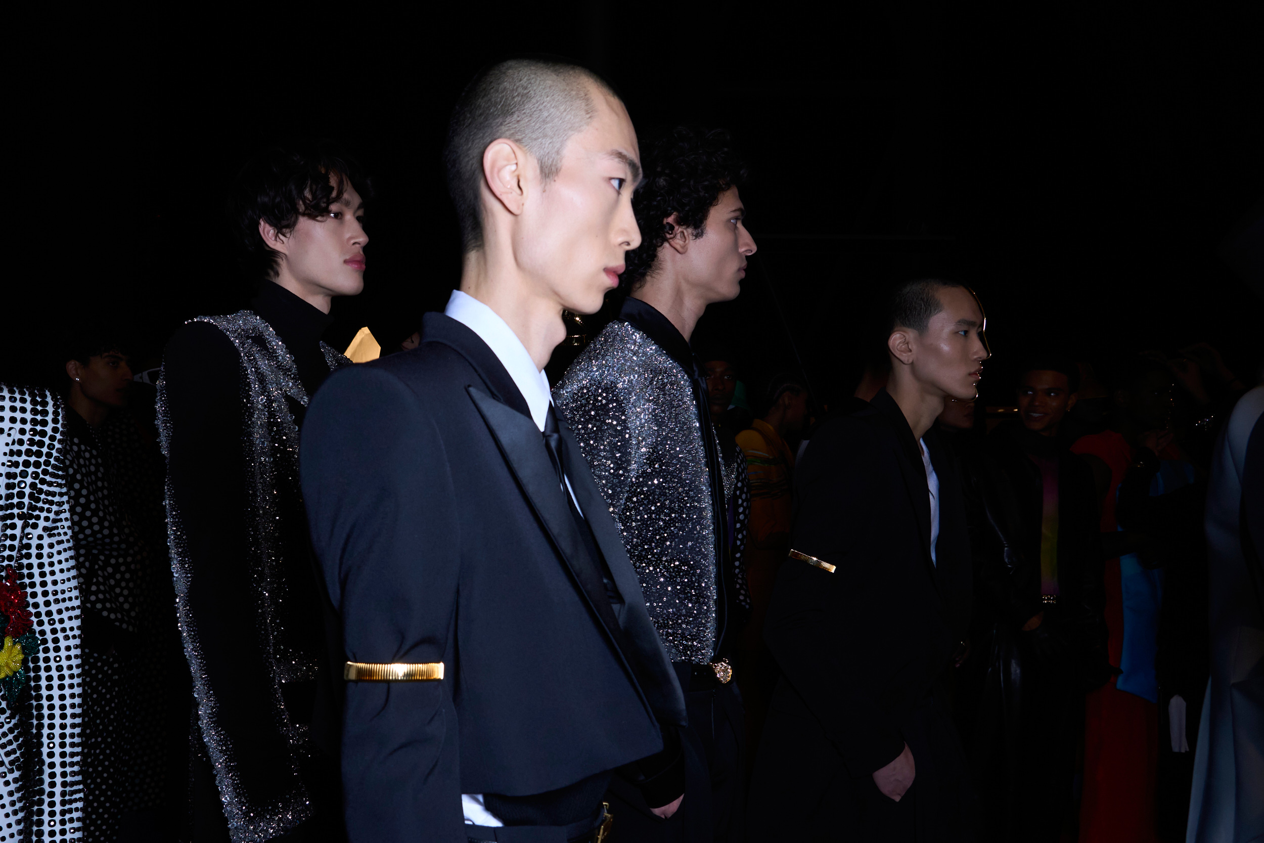 Balmain Fall 2024 Men’s Fashion Show Backstage