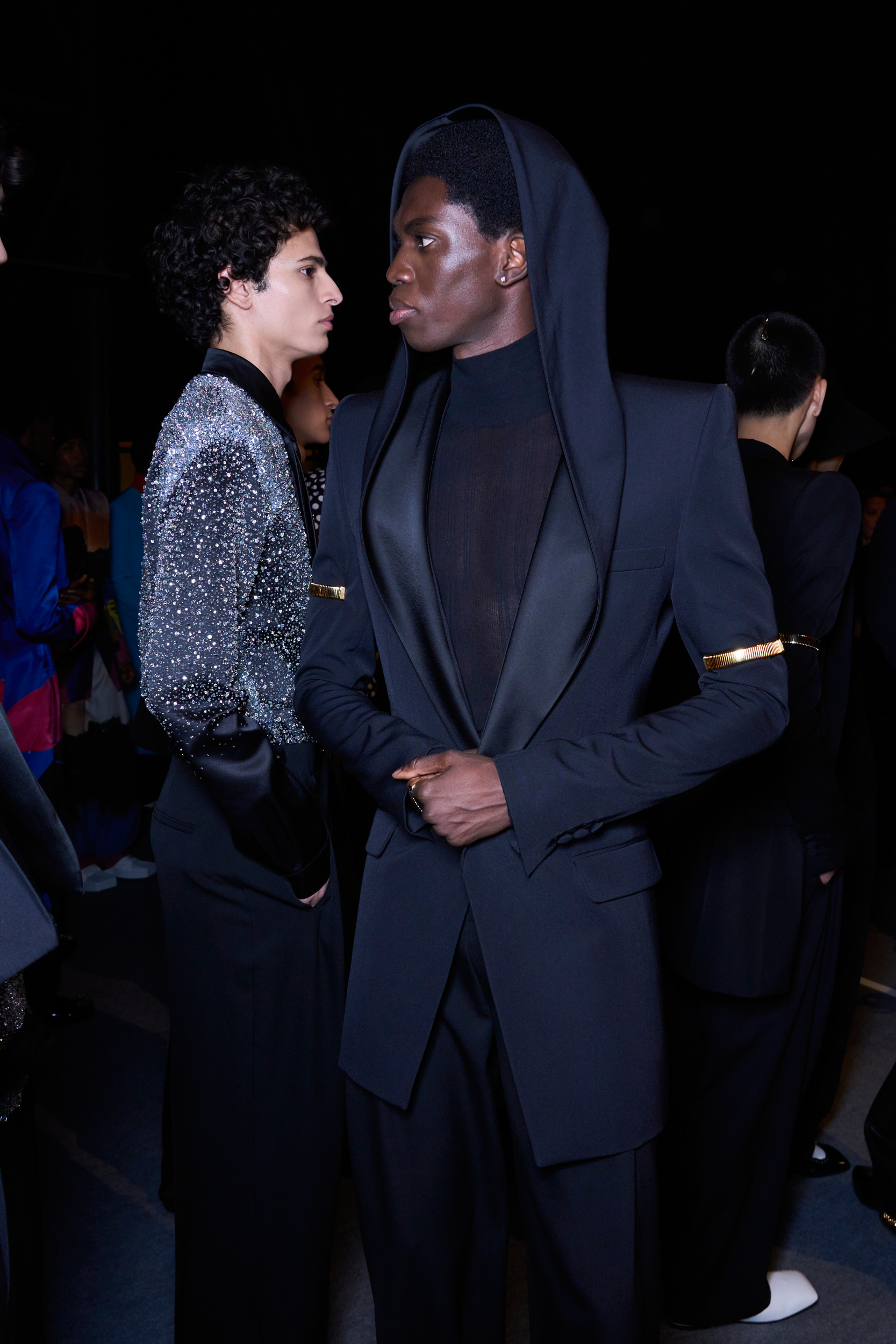 Balmain Fall 2024 Men’s Fashion Show Backstage