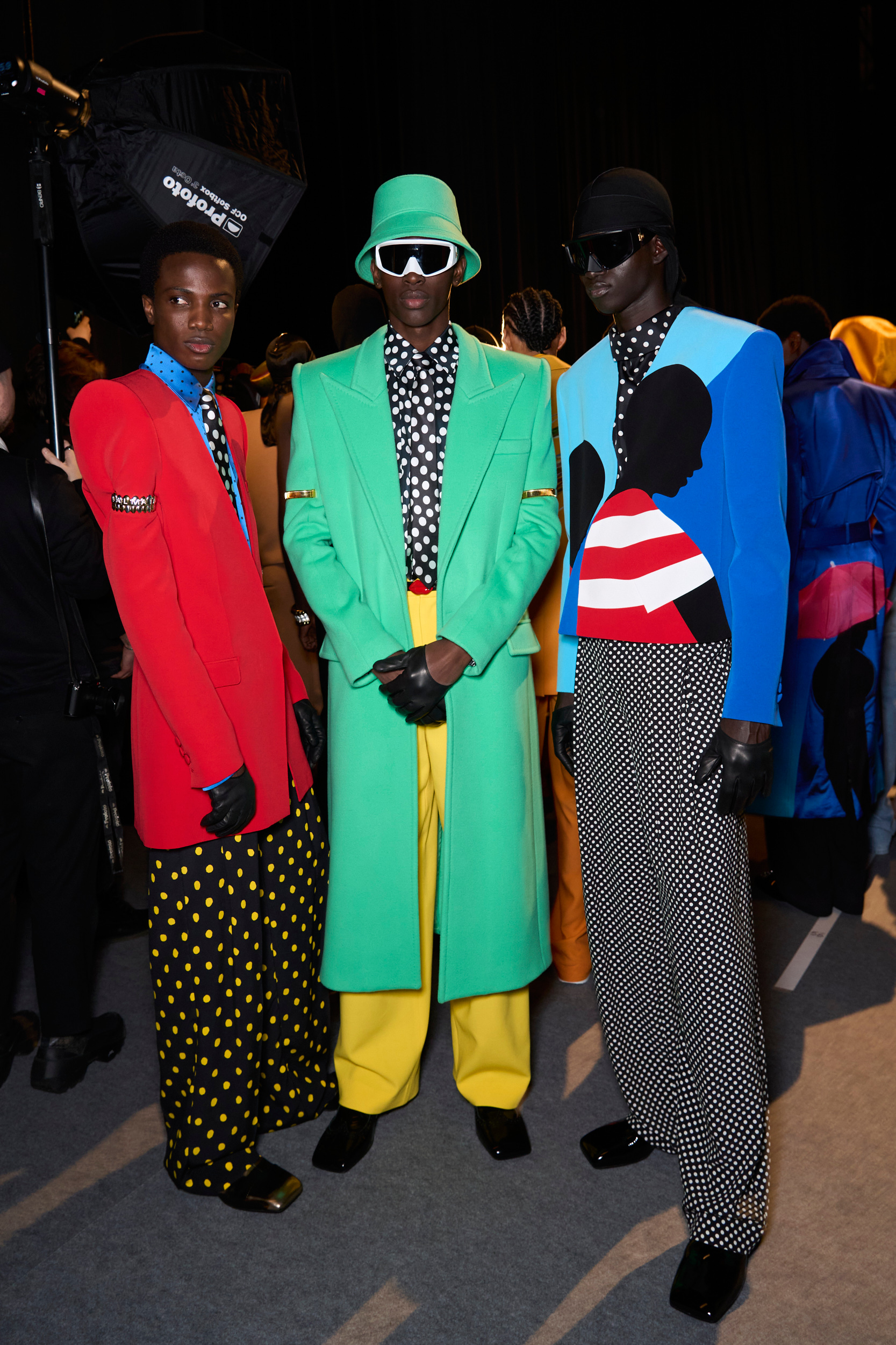 Balmain Fall 2024 Men’s Fashion Show Backstage