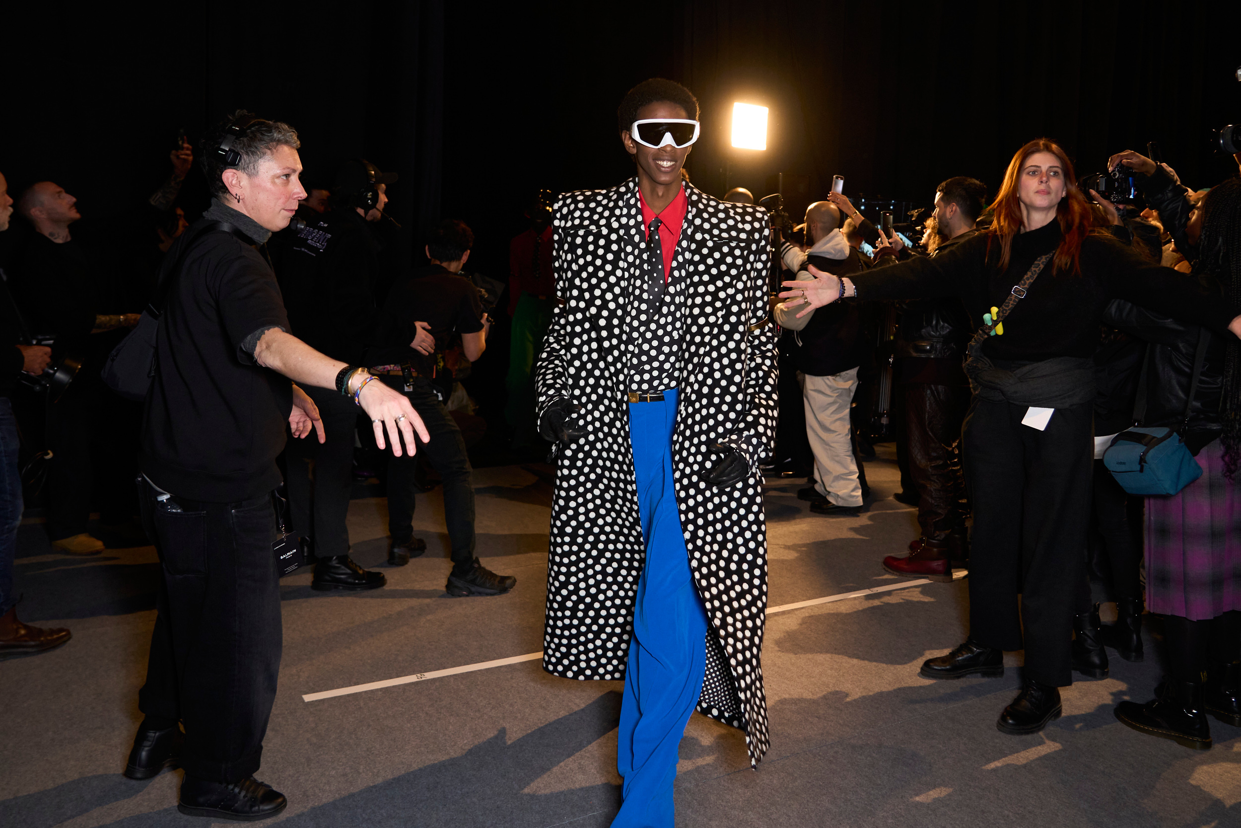 Balmain Fall 2024 Men’s Fashion Show Backstage