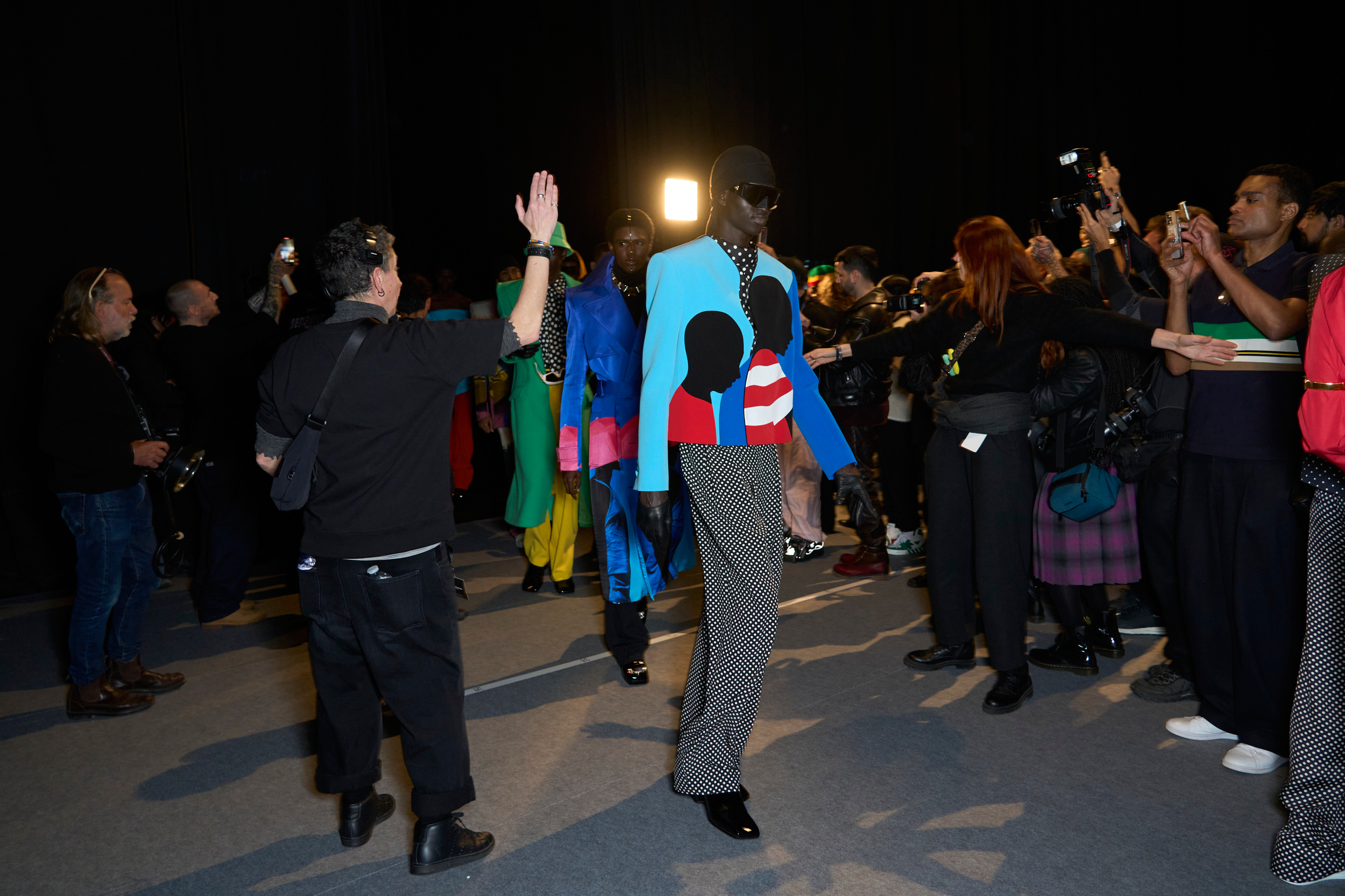 Balmain Fall 2024 Men’s Fashion Show Backstage