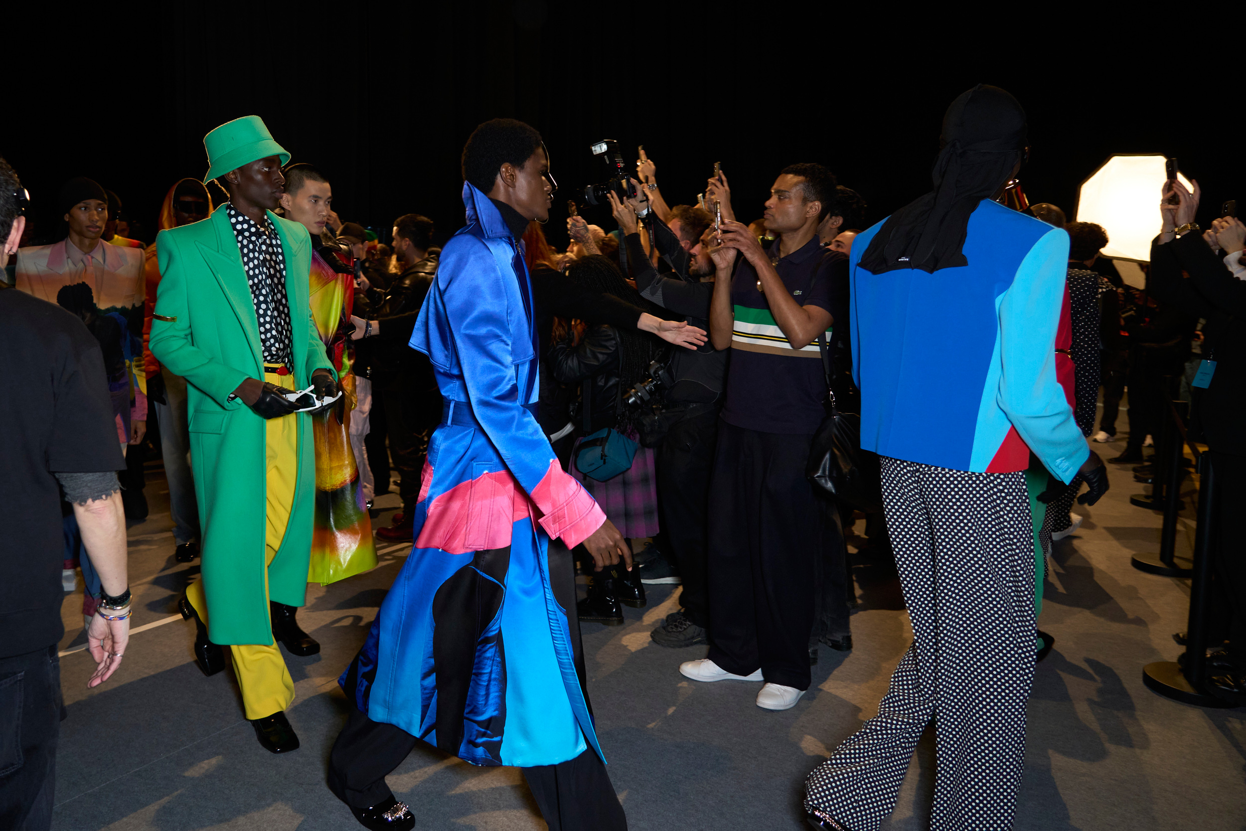 Balmain Fall 2024 Men’s Fashion Show Backstage