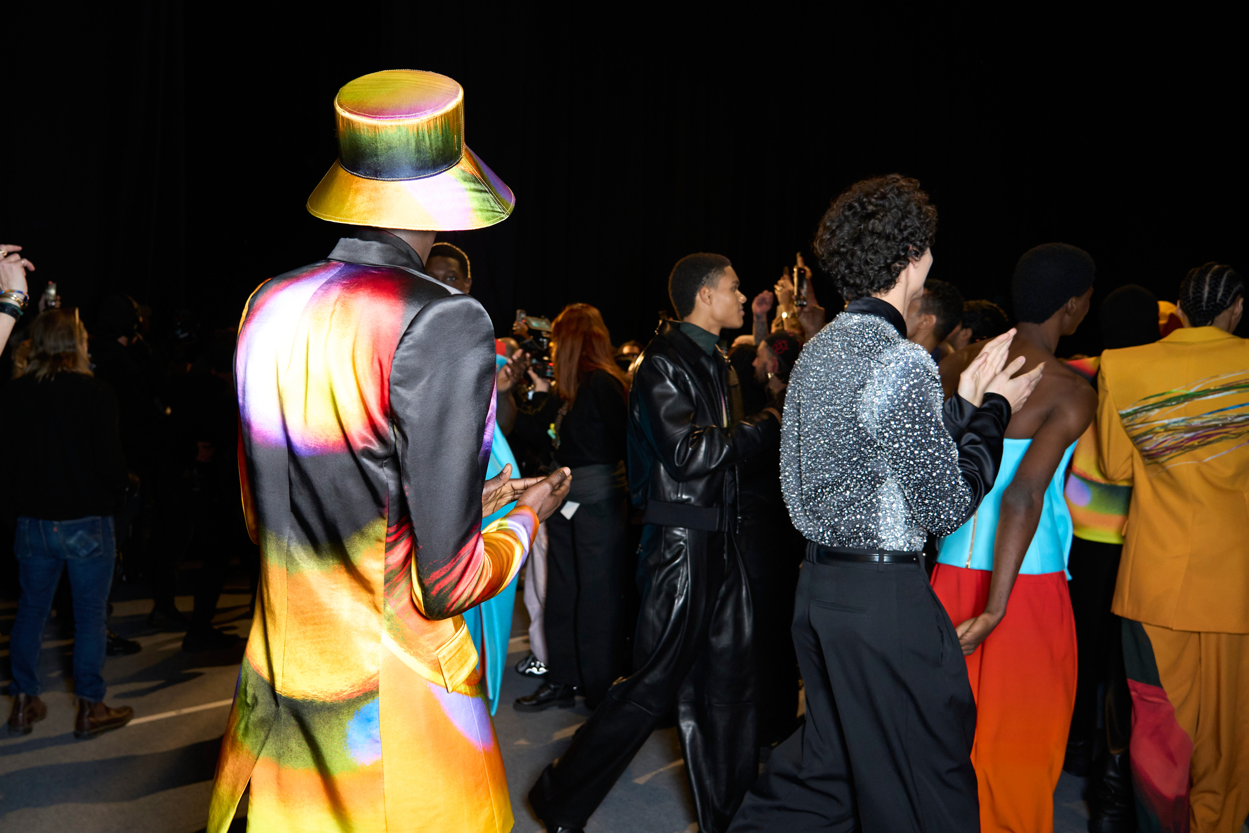 Balmain Fall 2024 Men’s Fashion Show Backstage