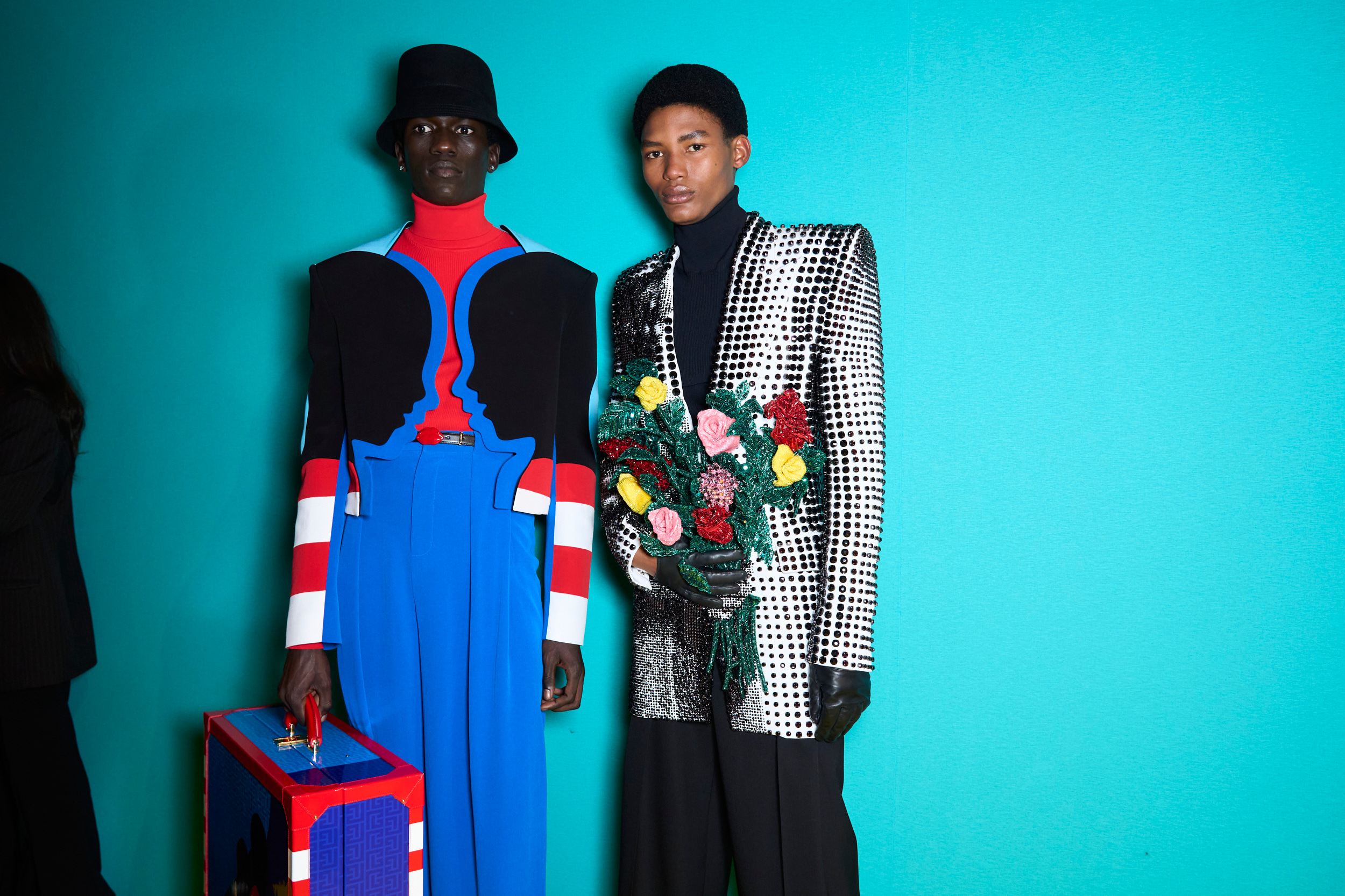 Balmain Fall 2024 Men’s Fashion Show Backstage