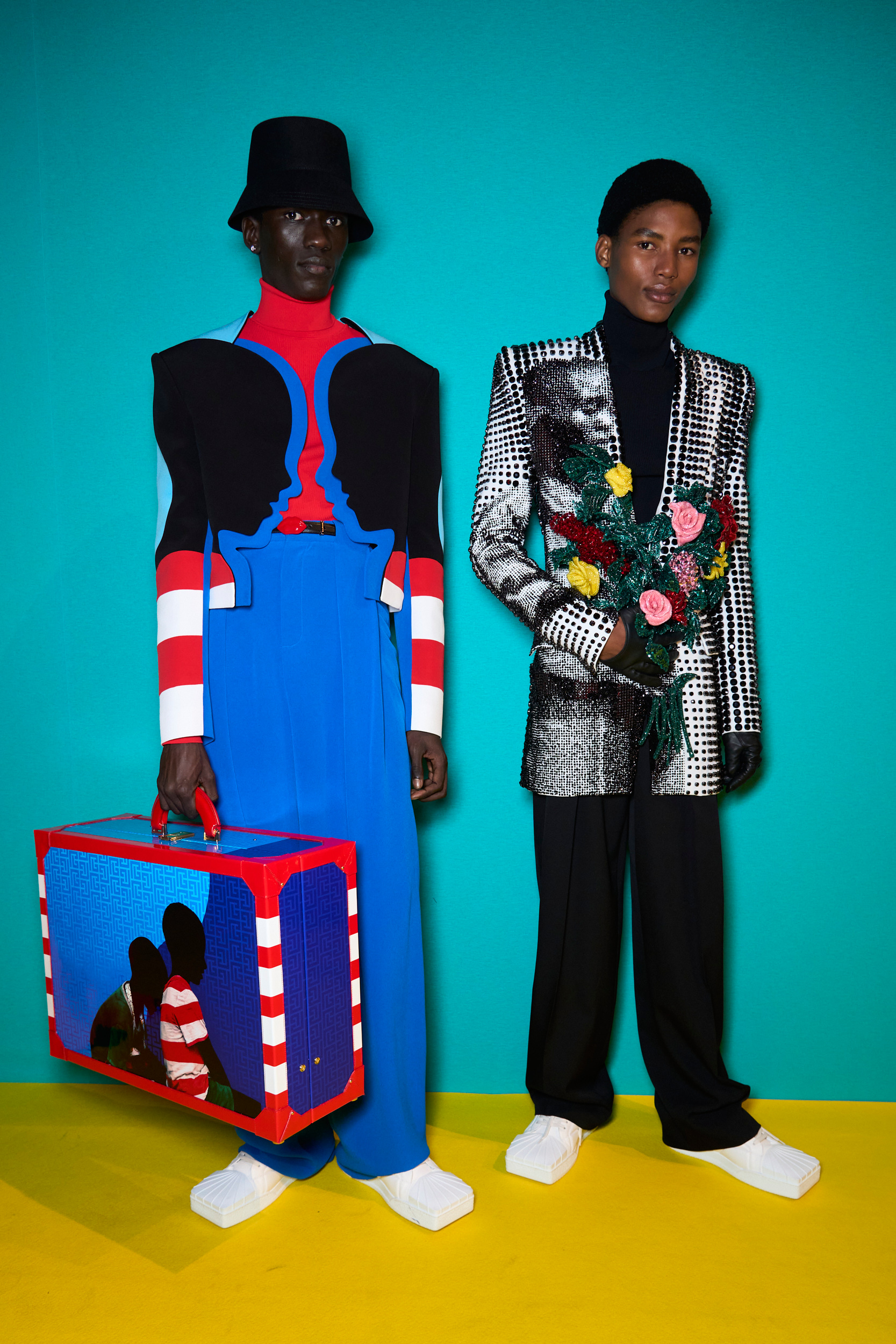 Balmain Fall 2024 Men’s Fashion Show Backstage