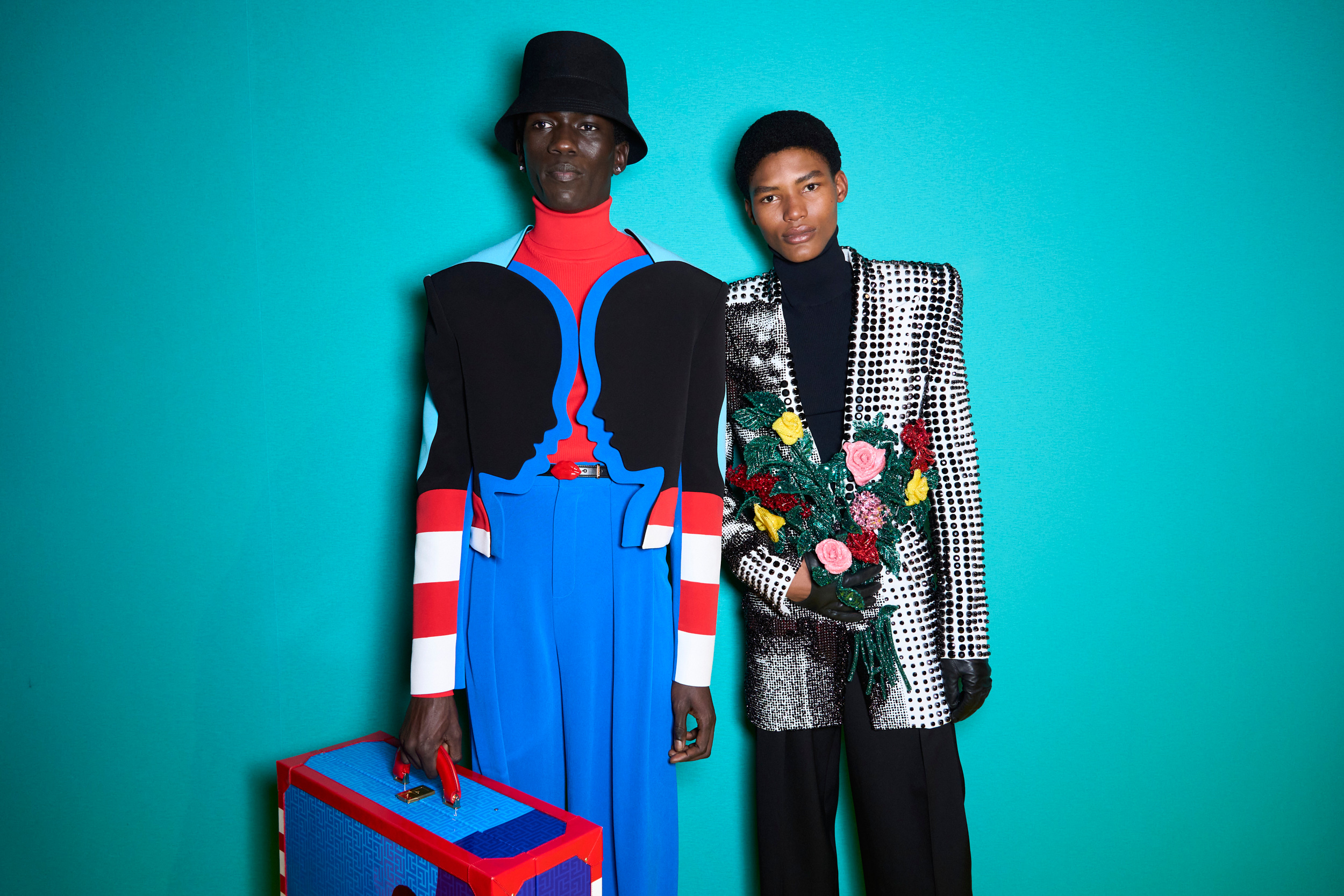 Balmain Fall 2024 Men’s Fashion Show Backstage