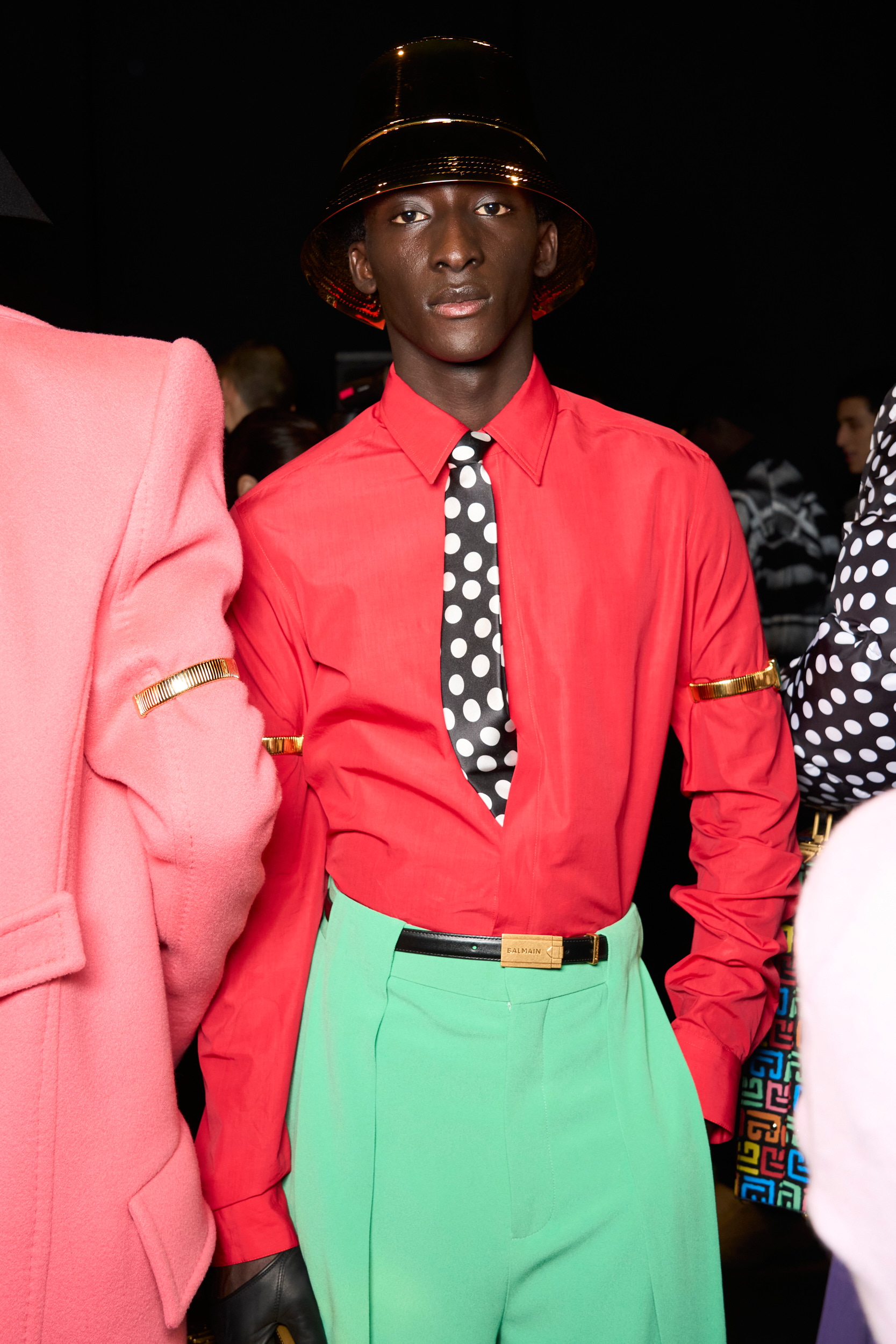 Balmain Fall 2024 Men’s Fashion Show Backstage