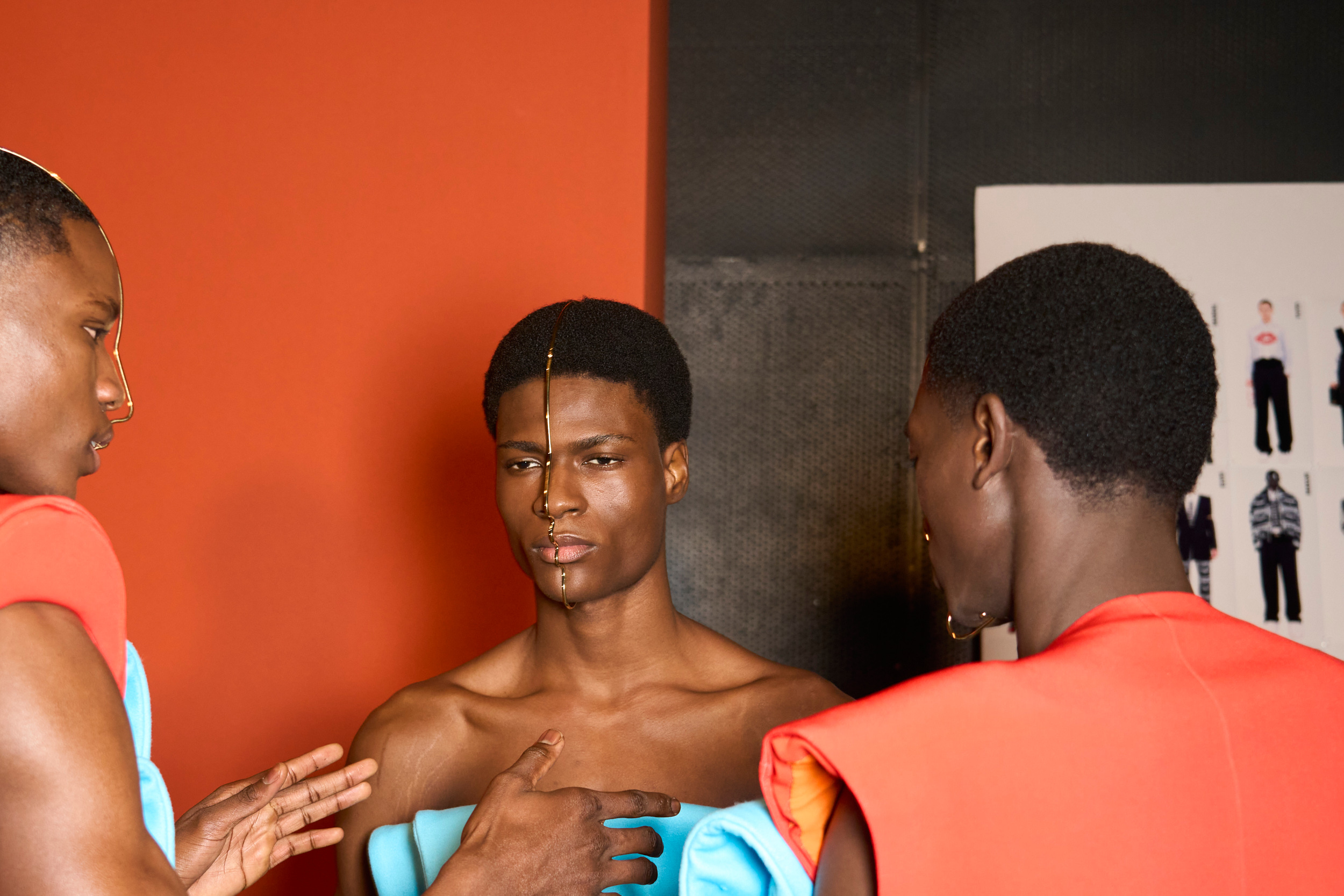 Balmain Fall 2024 Men’s Fashion Show Backstage