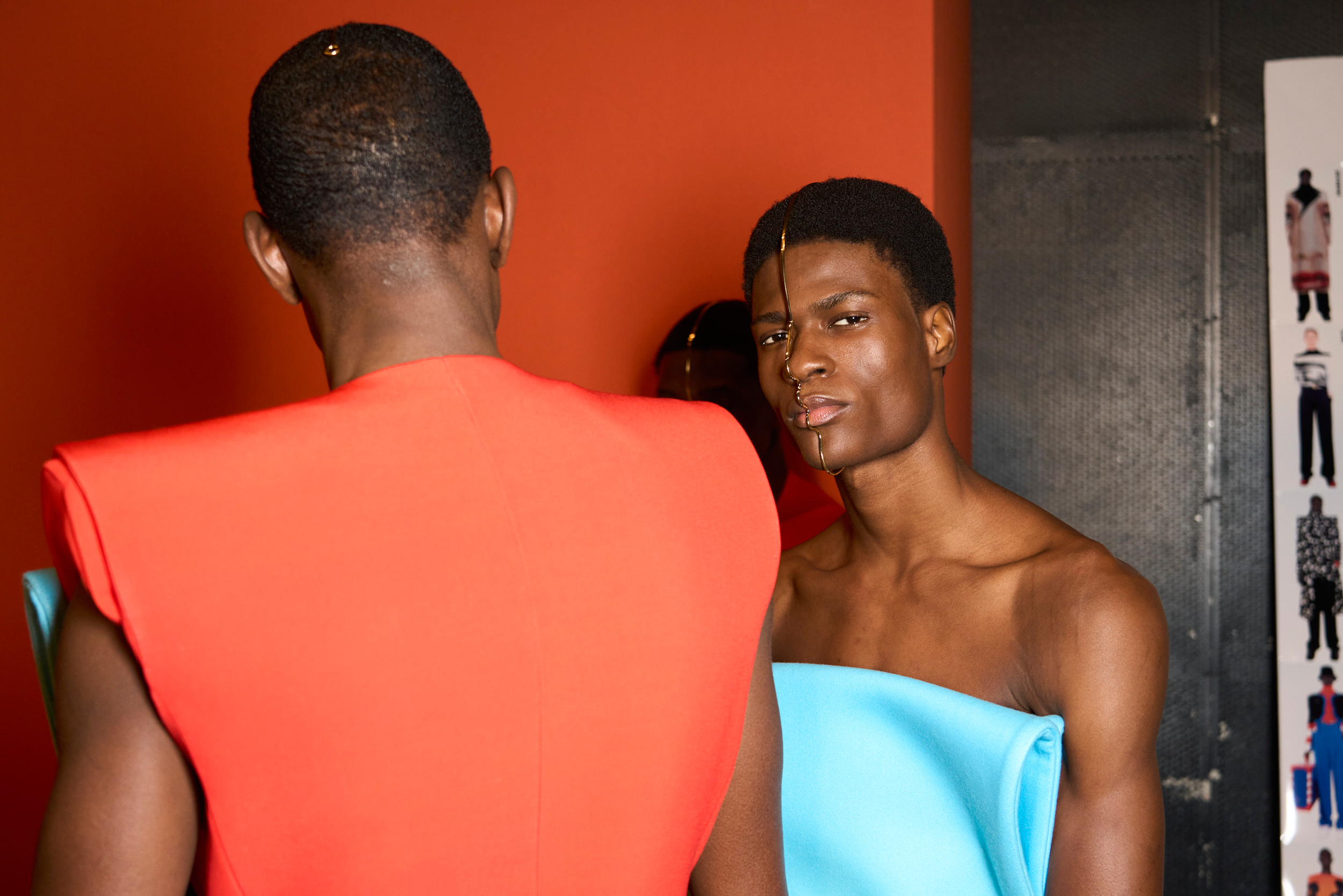 Balmain Fall 2024 Men’s Fashion Show Backstage