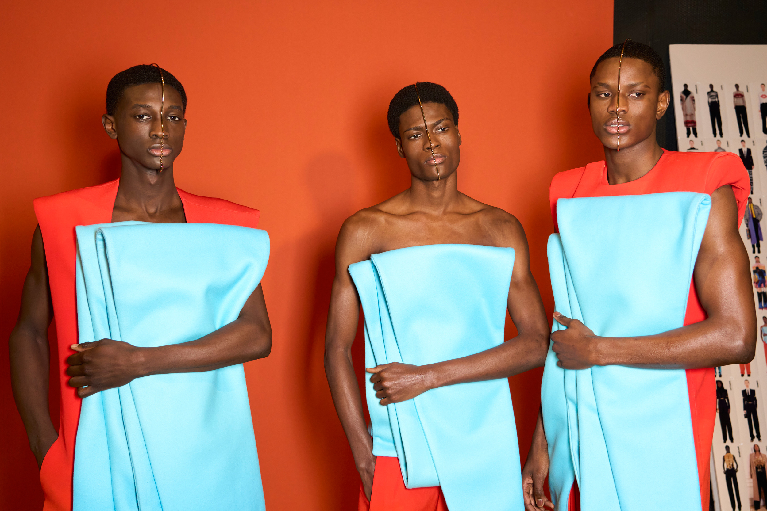 Balmain Fall 2024 Men’s Fashion Show Backstage