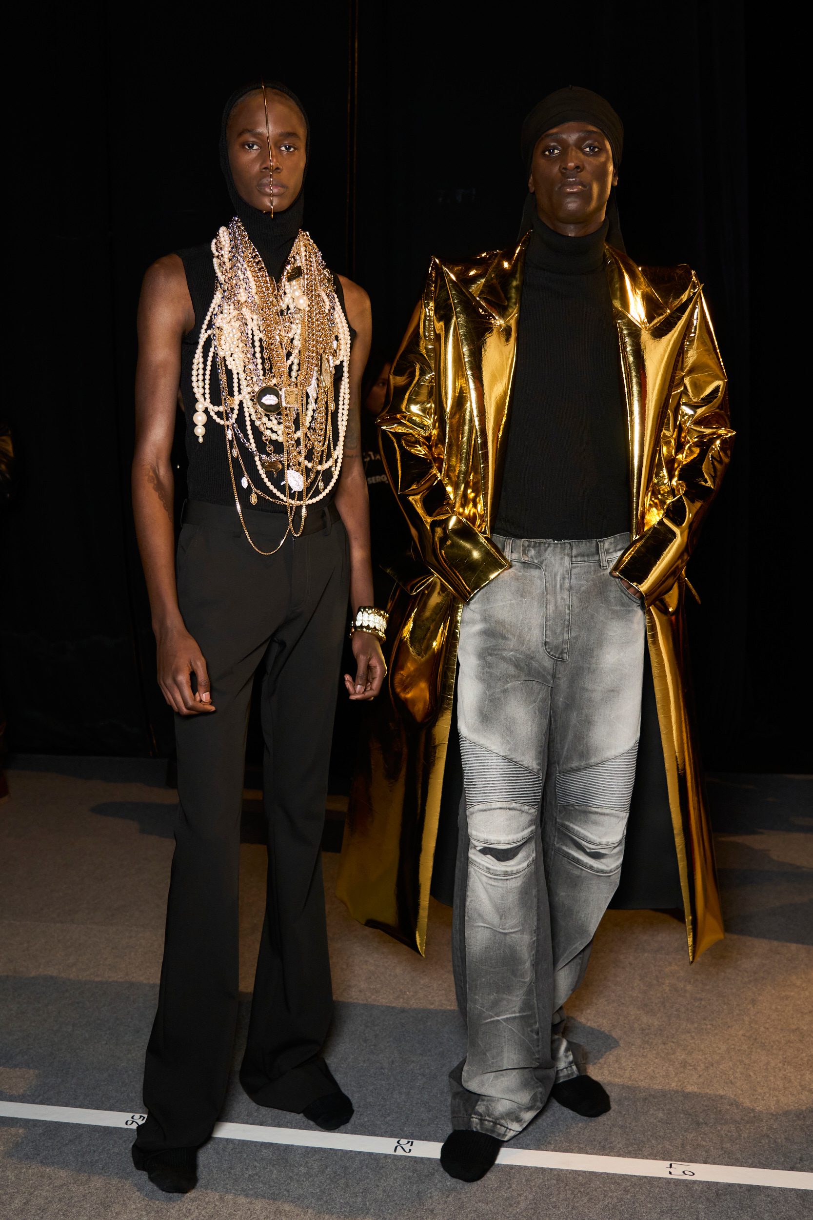 Balmain Fall 2024 Men’s Fashion Show Backstage