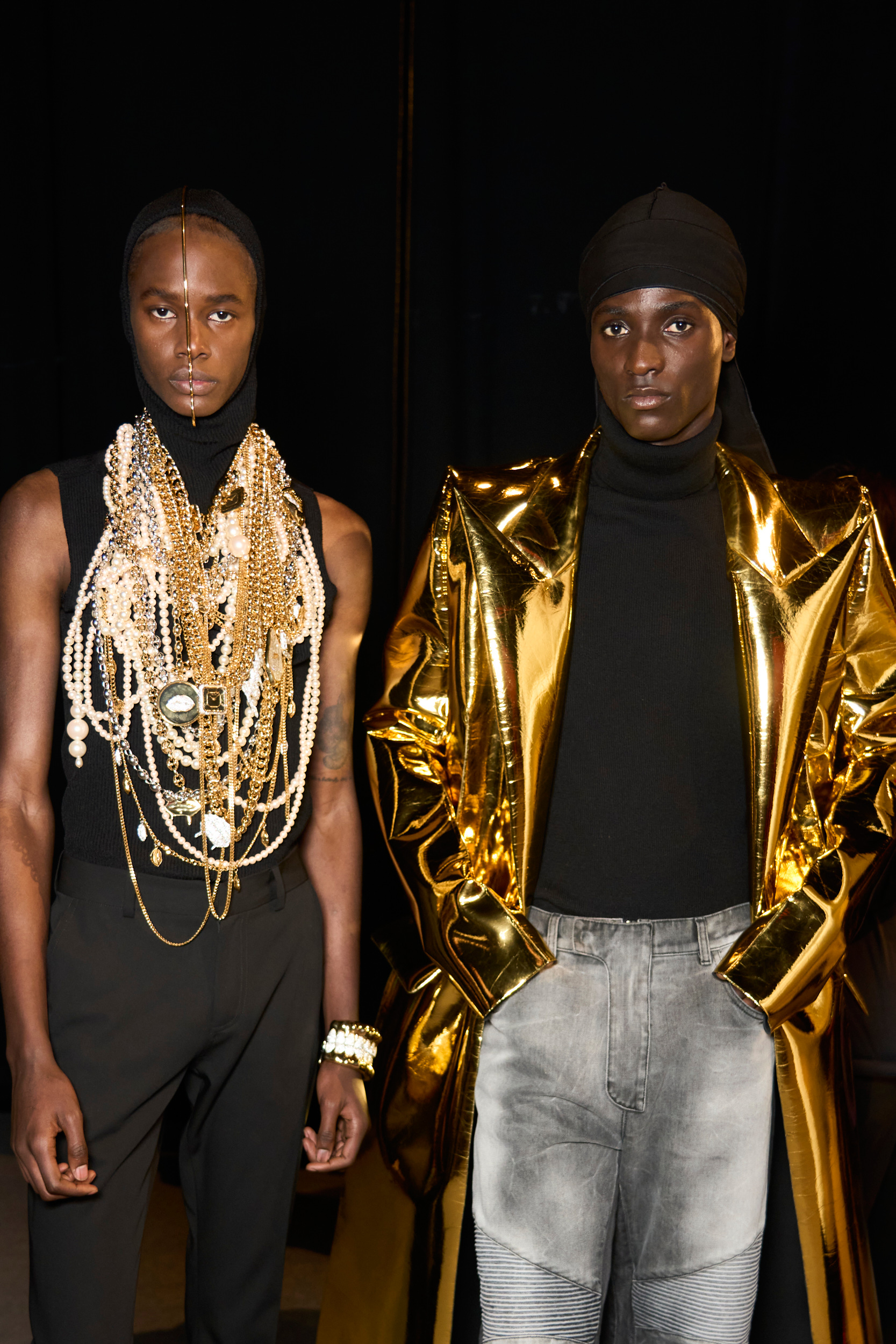 Balmain Fall 2024 Men’s Fashion Show Backstage