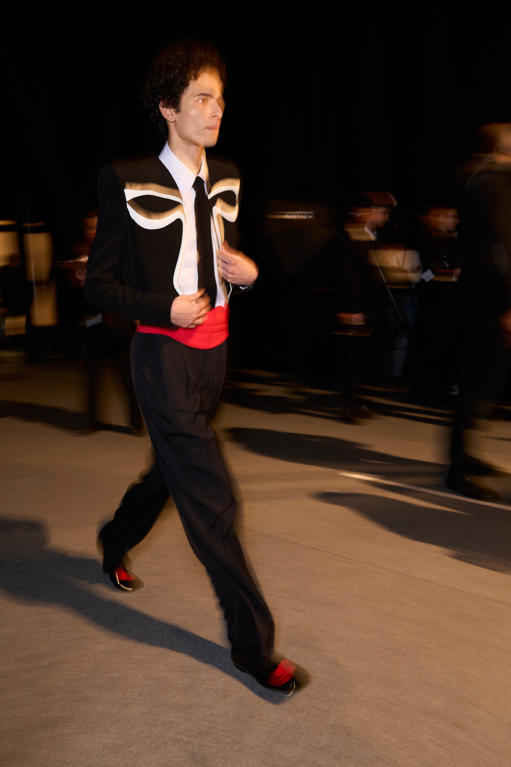 Balmain Fall 2024 Men’s Fashion Show Backstage