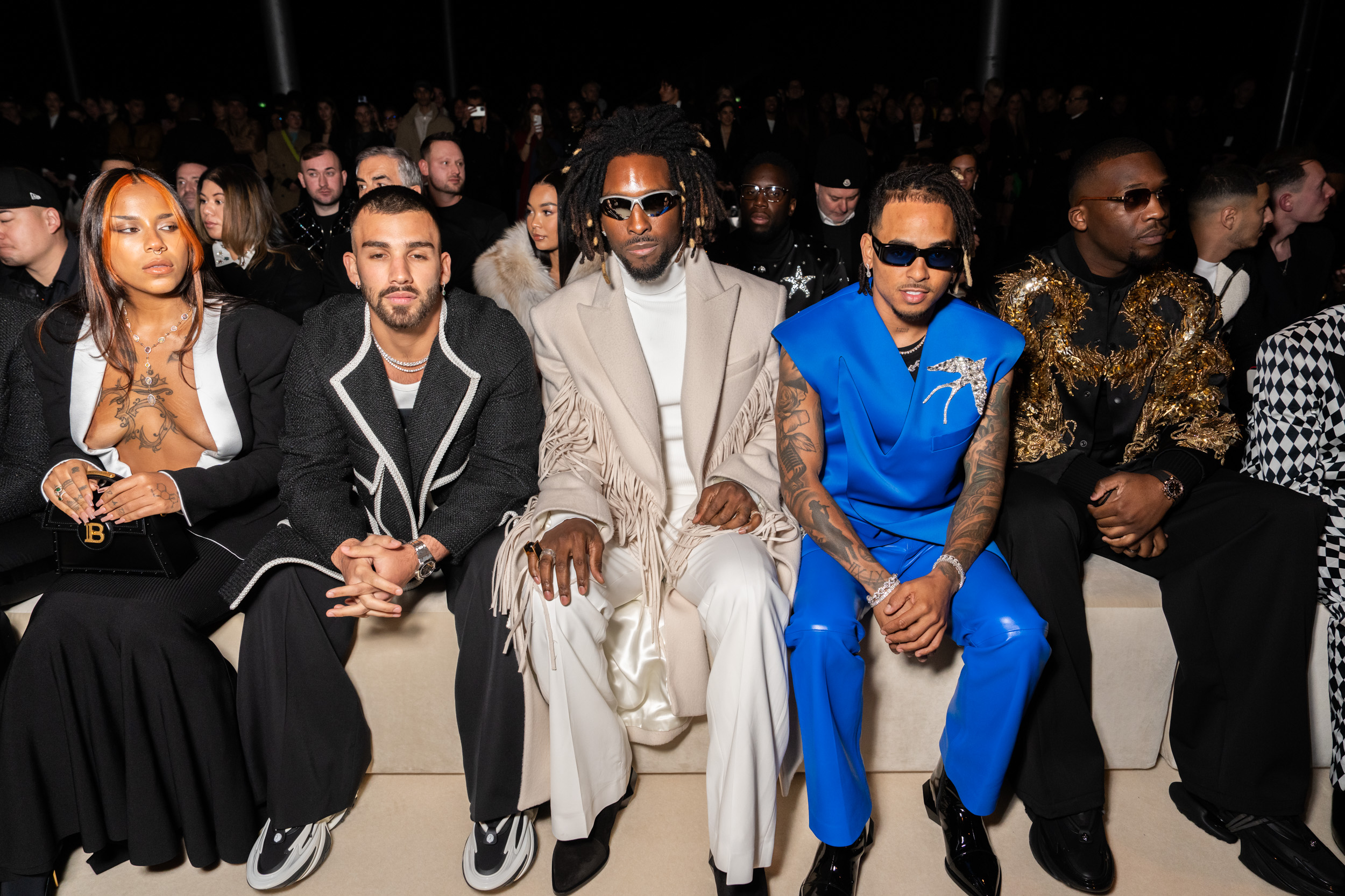 Balmain Fall 2024 Men’s Fashion Show Front Row