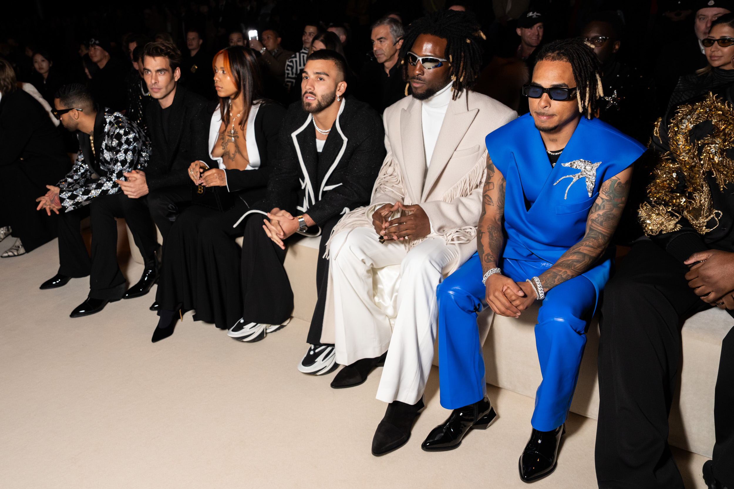 Balmain Fall 2024 Men’s Fashion Show Front Row