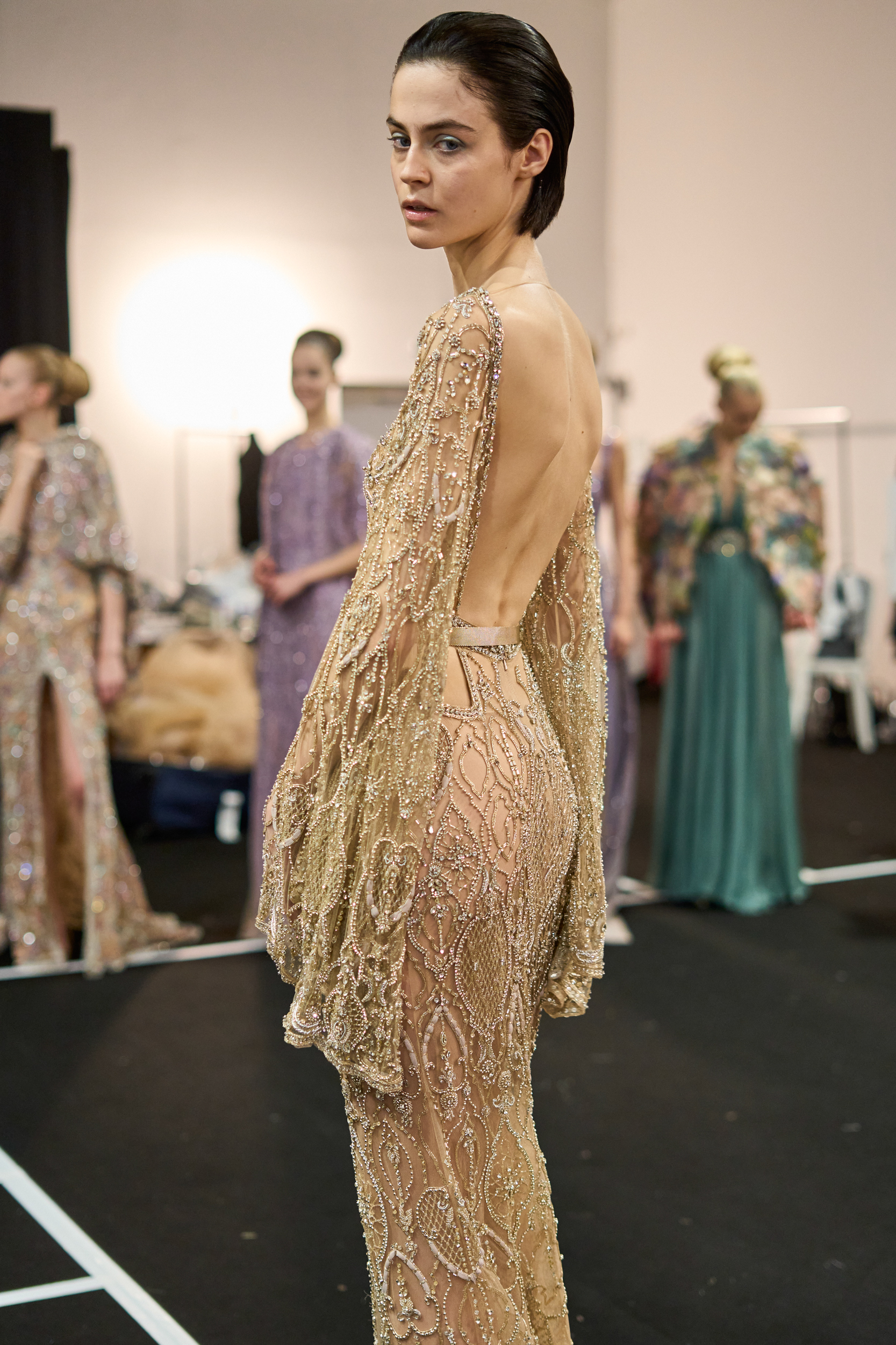 Elie Saab Spring 2024 Couture Fashion Show Backstage
