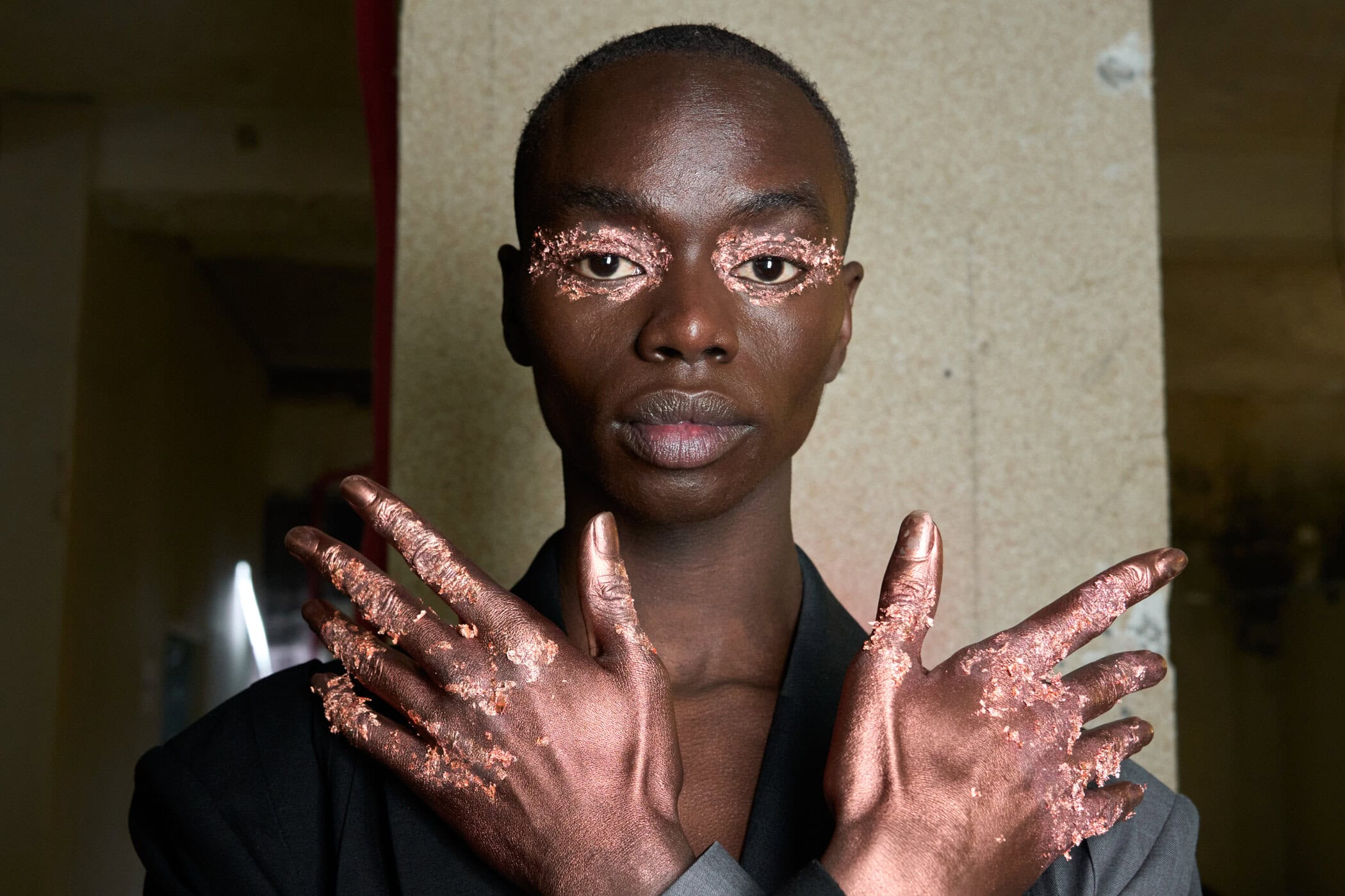 Feng Chen Wang Fall 2024 Men’s Fashion Show Backstage