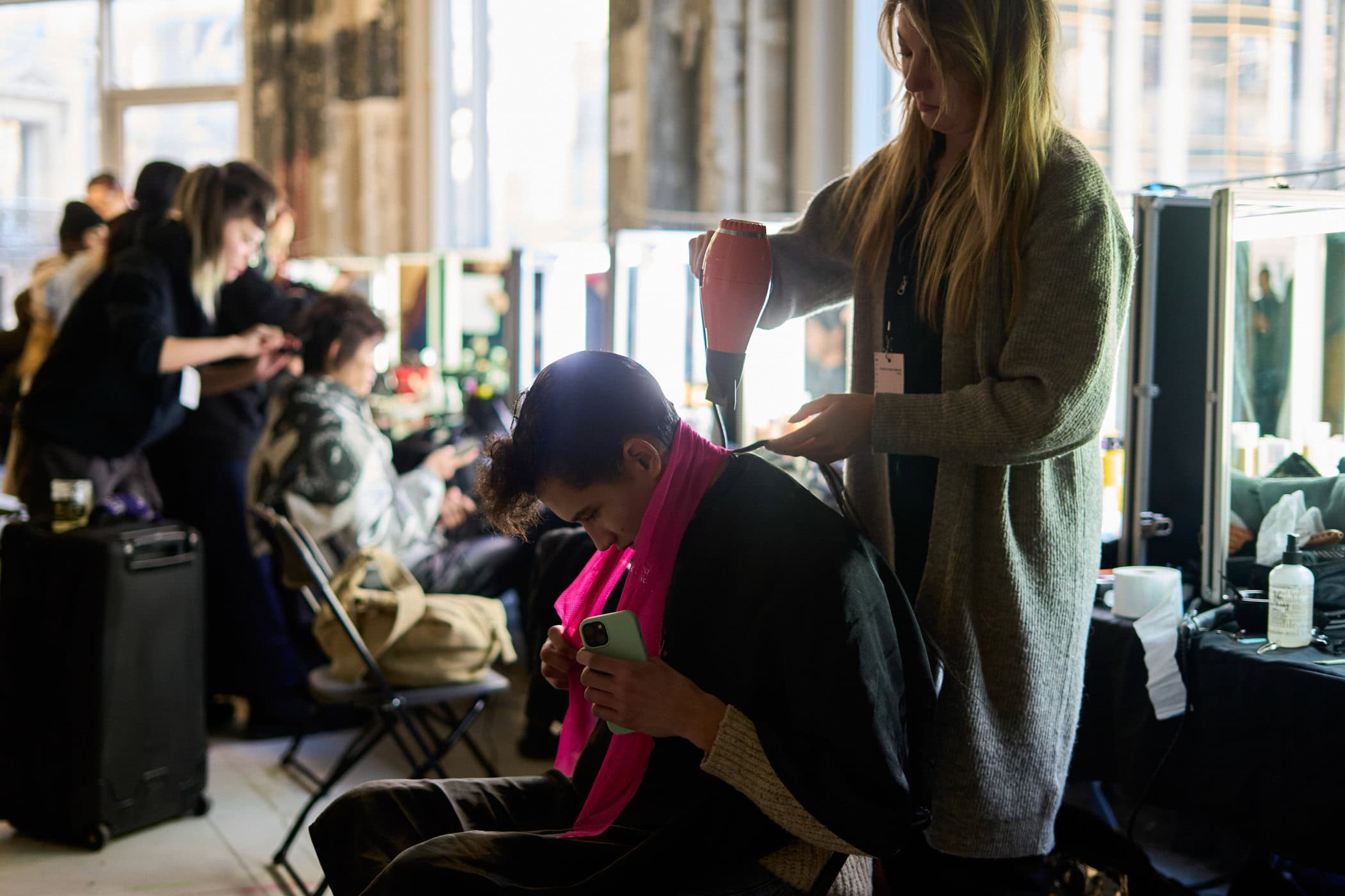 Feng Chen Wang Fall 2024 Men’s Fashion Show Backstage