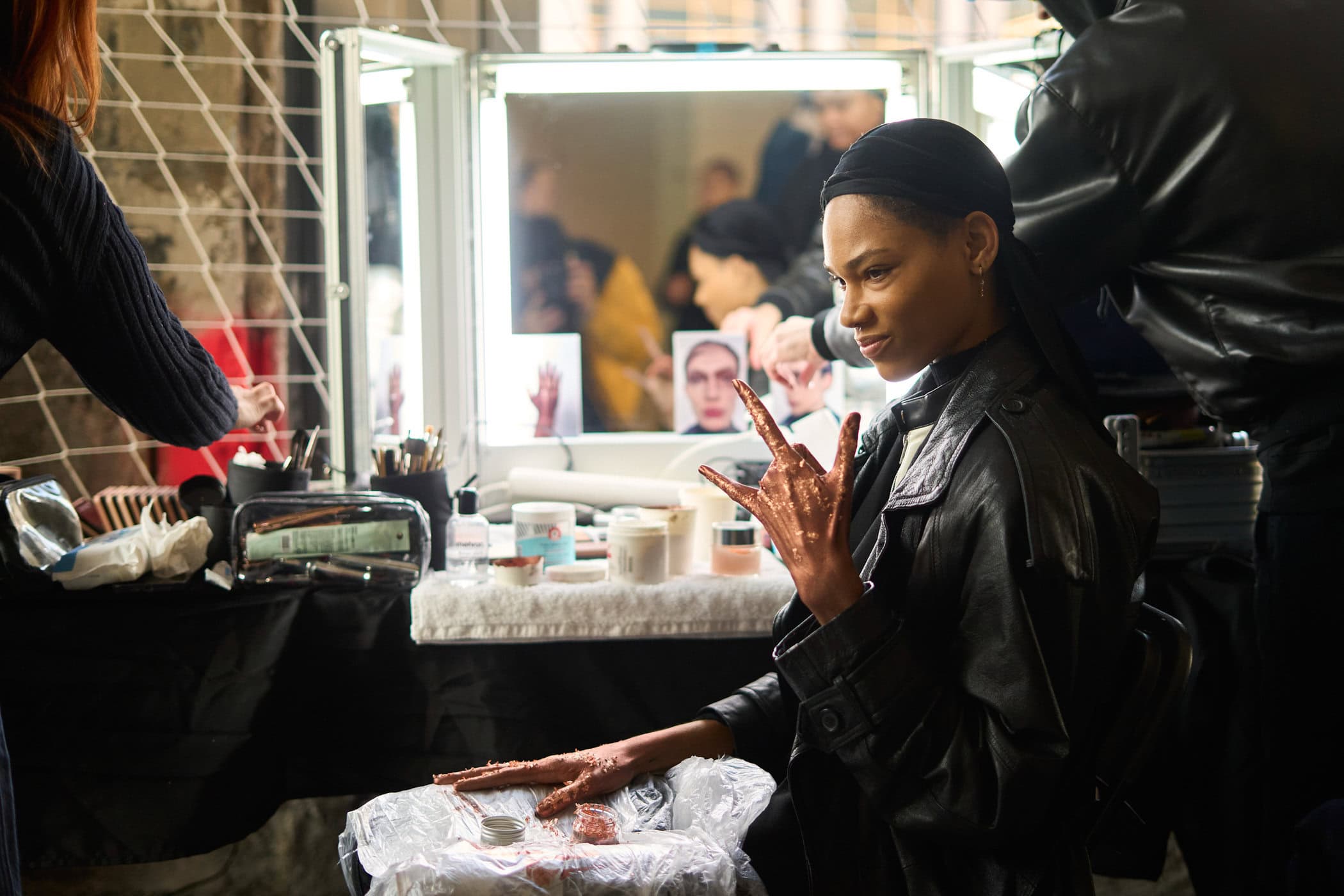 Feng Chen Wang Fall 2024 Men’s Fashion Show Backstage