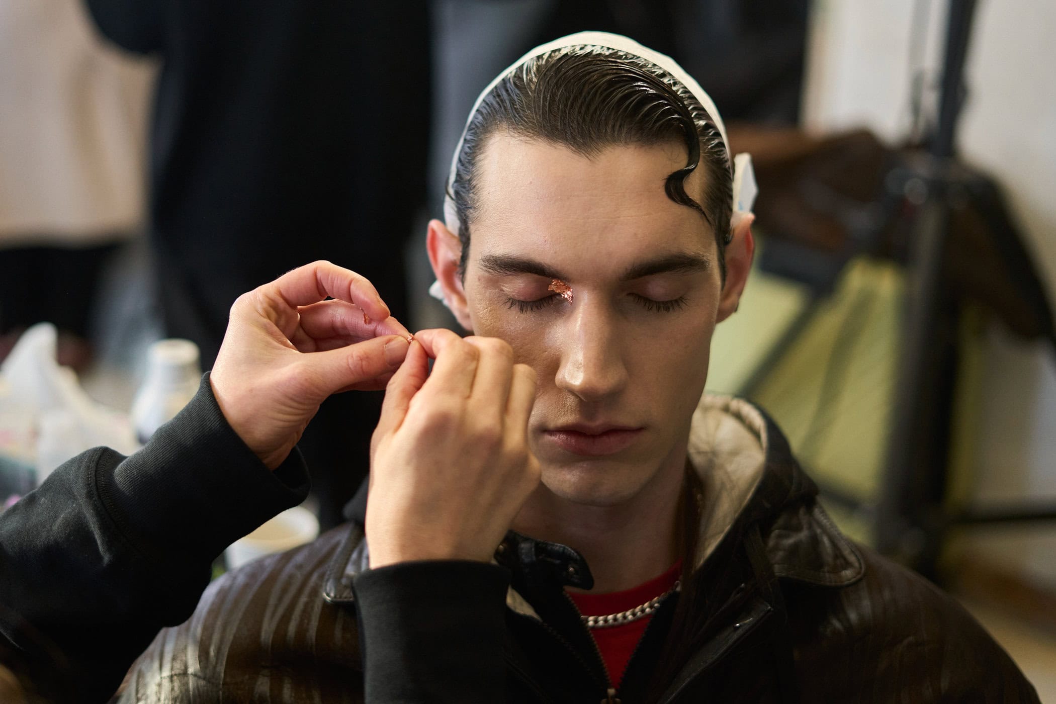 Feng Chen Wang Fall 2024 Men’s Fashion Show Backstage
