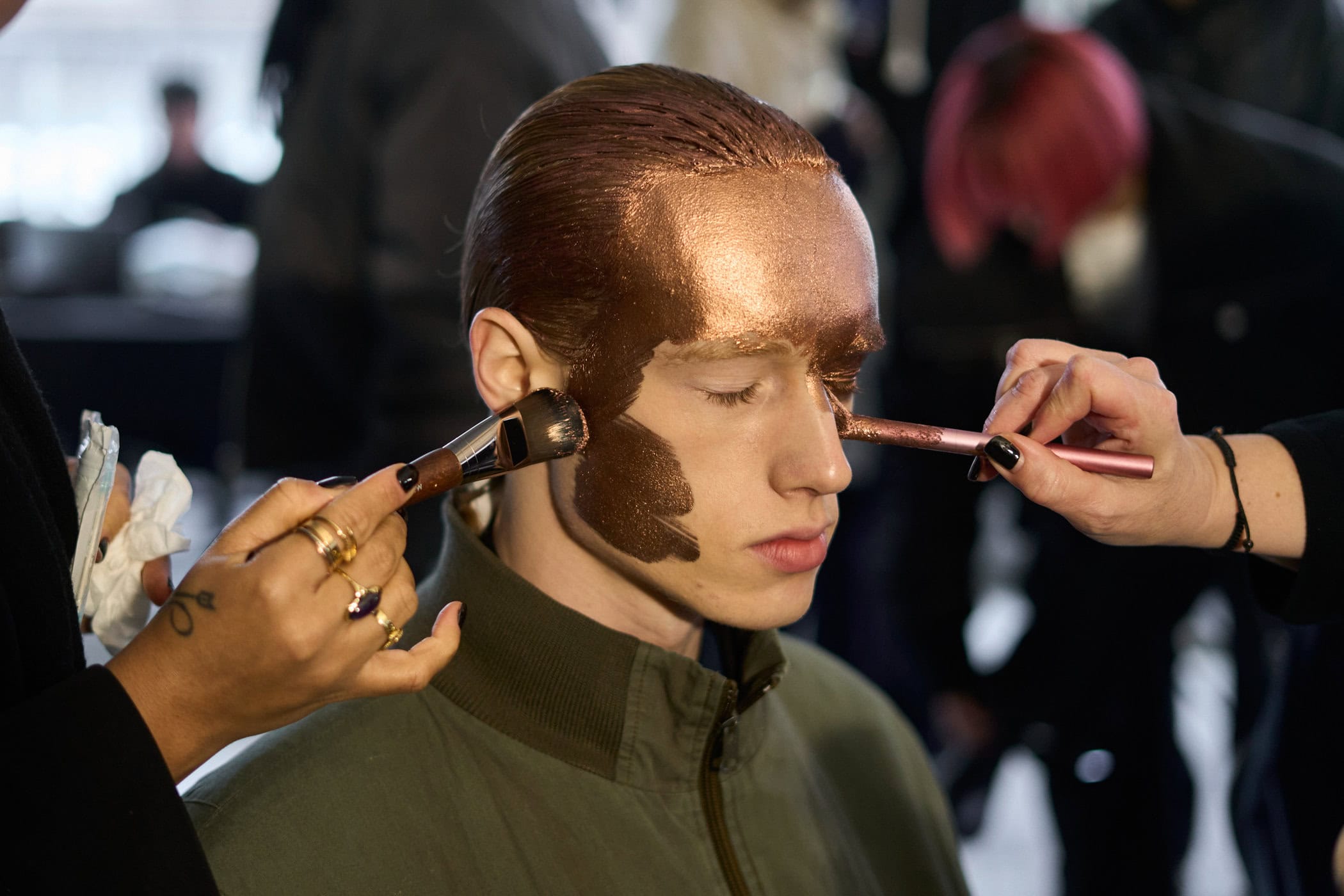 Feng Chen Wang Fall 2024 Men’s Fashion Show Backstage