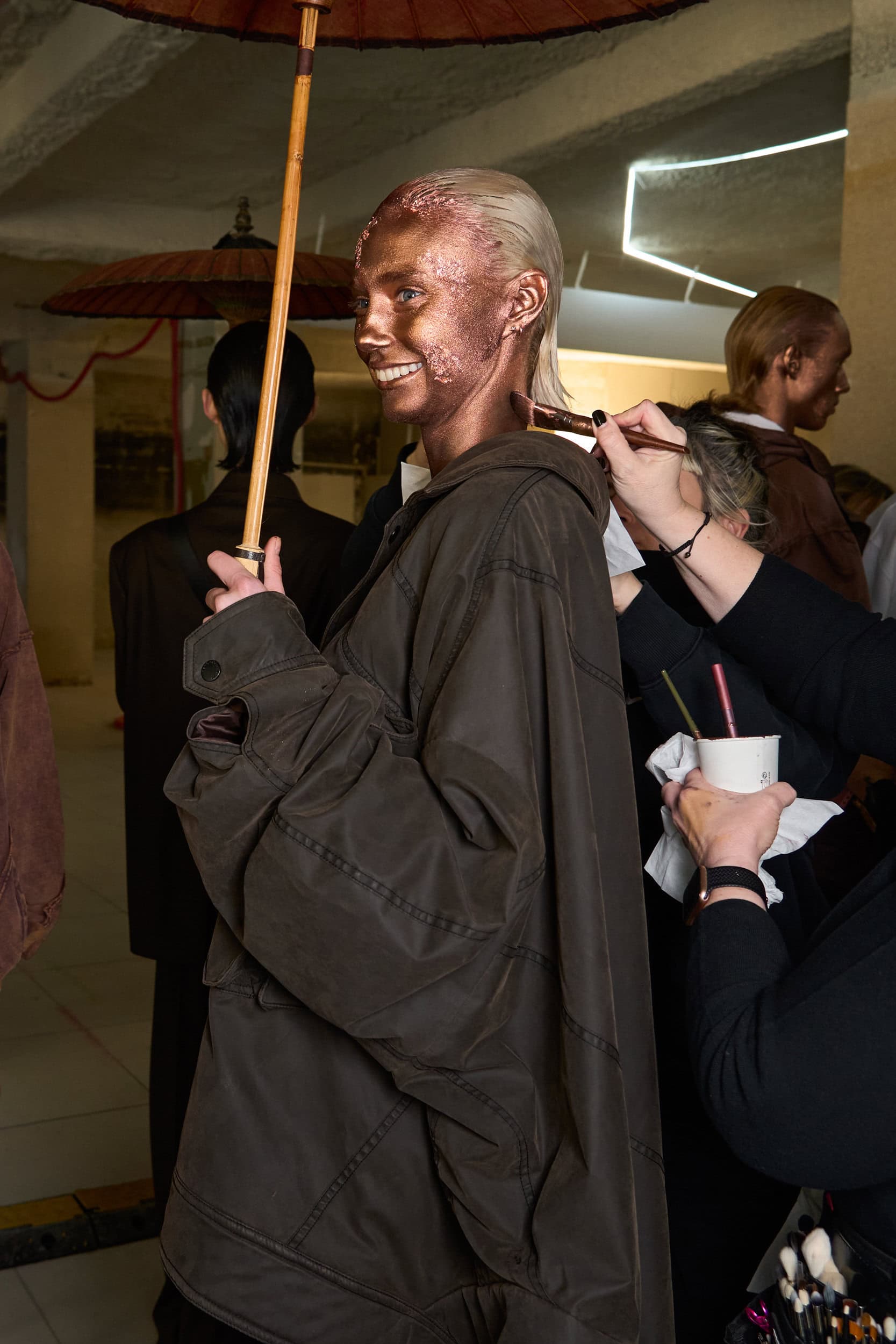 Feng Chen Wang Fall 2024 Men’s Fashion Show Backstage
