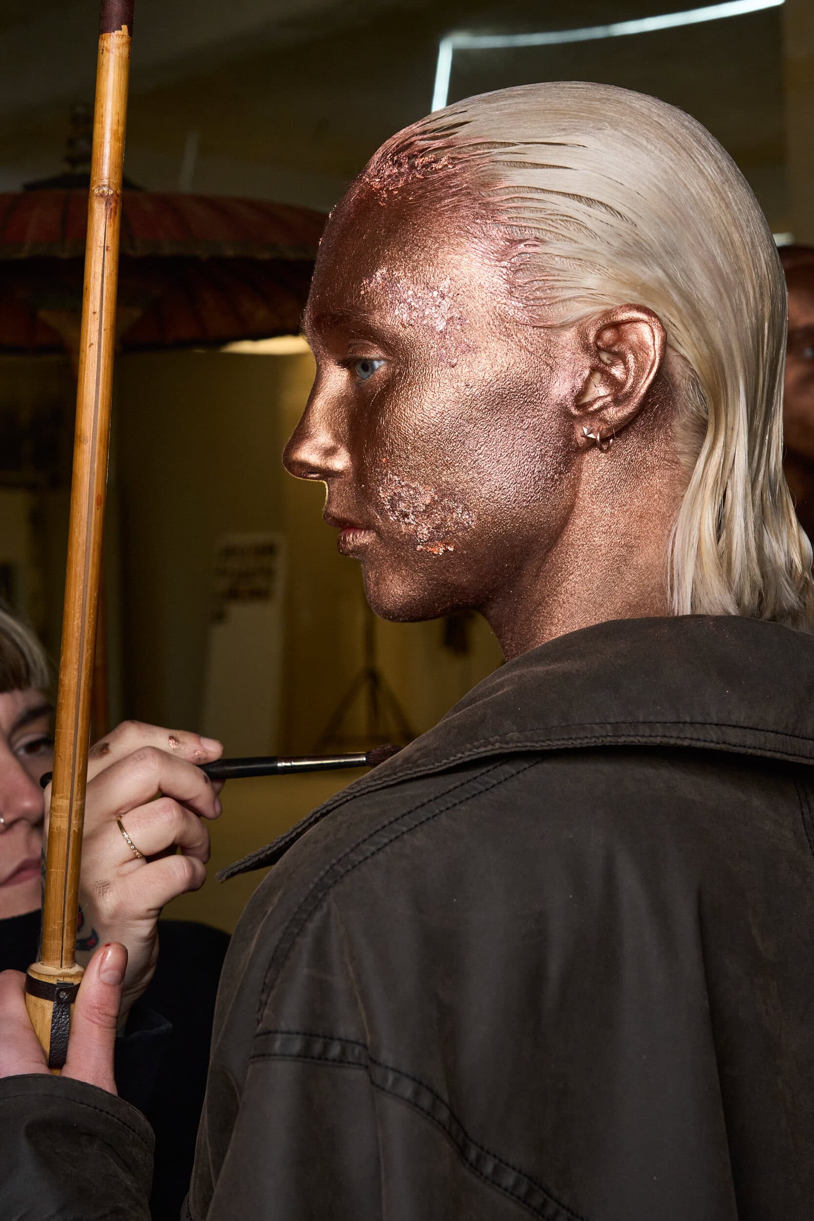 Feng Chen Wang Fall 2024 Men’s Fashion Show Backstage