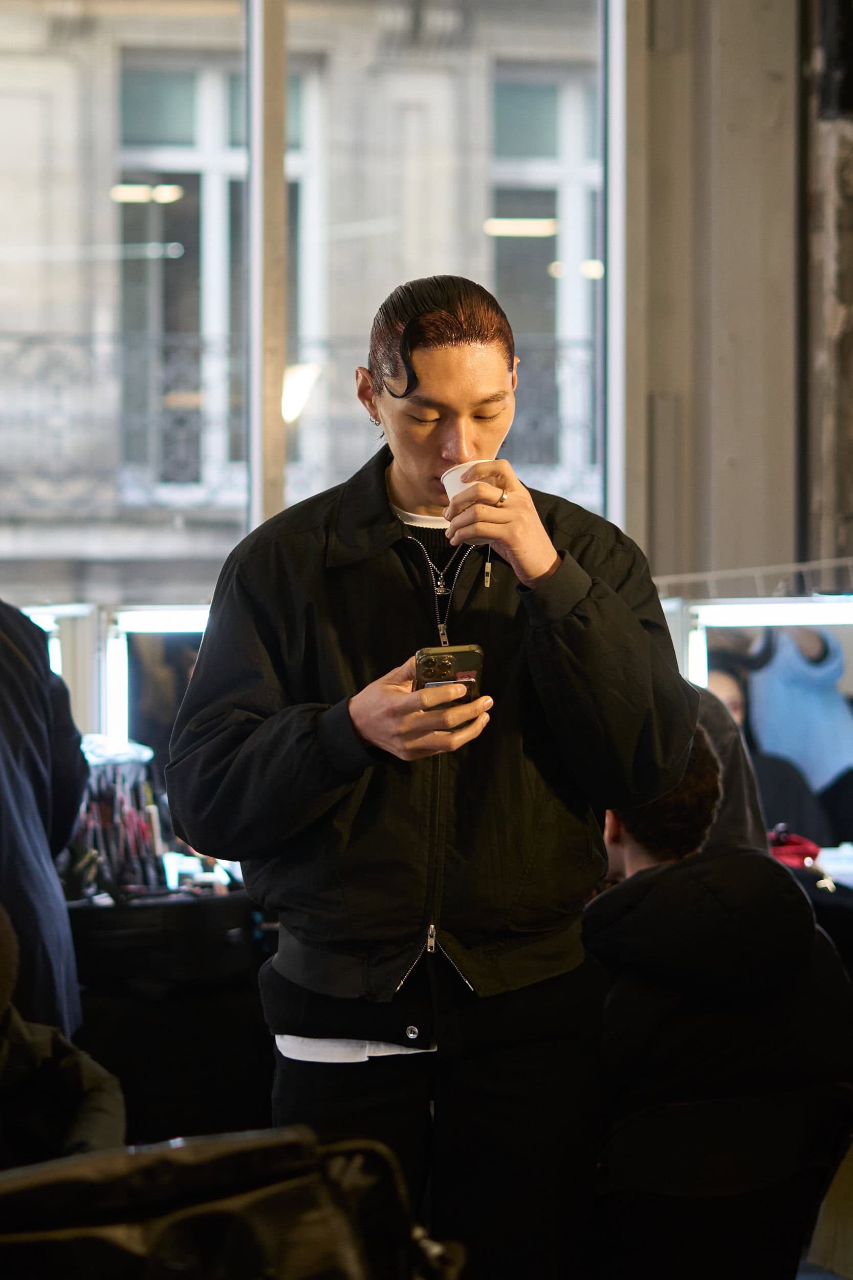 Feng Chen Wang Fall 2024 Men’s Fashion Show Backstage