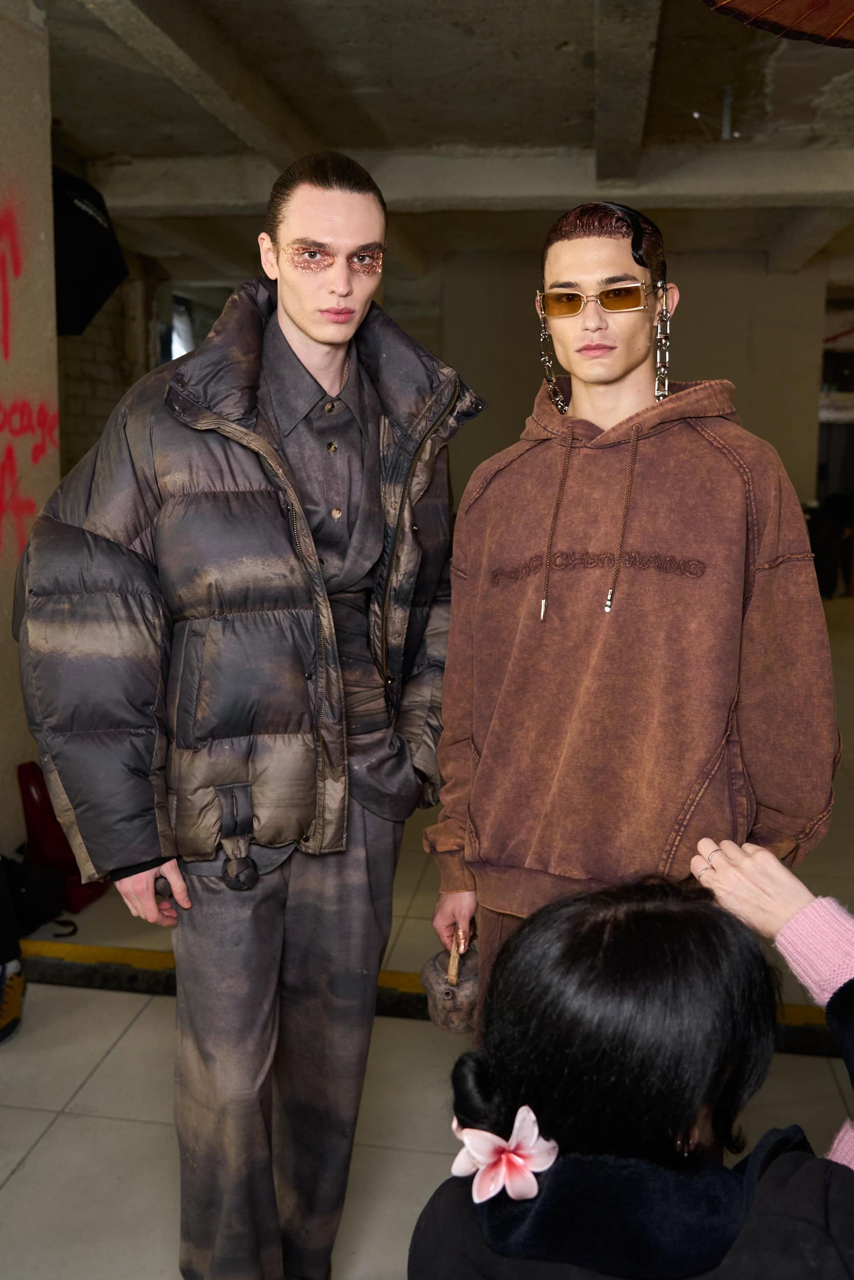 Feng Chen Wang Fall 2024 Men’s Fashion Show Backstage