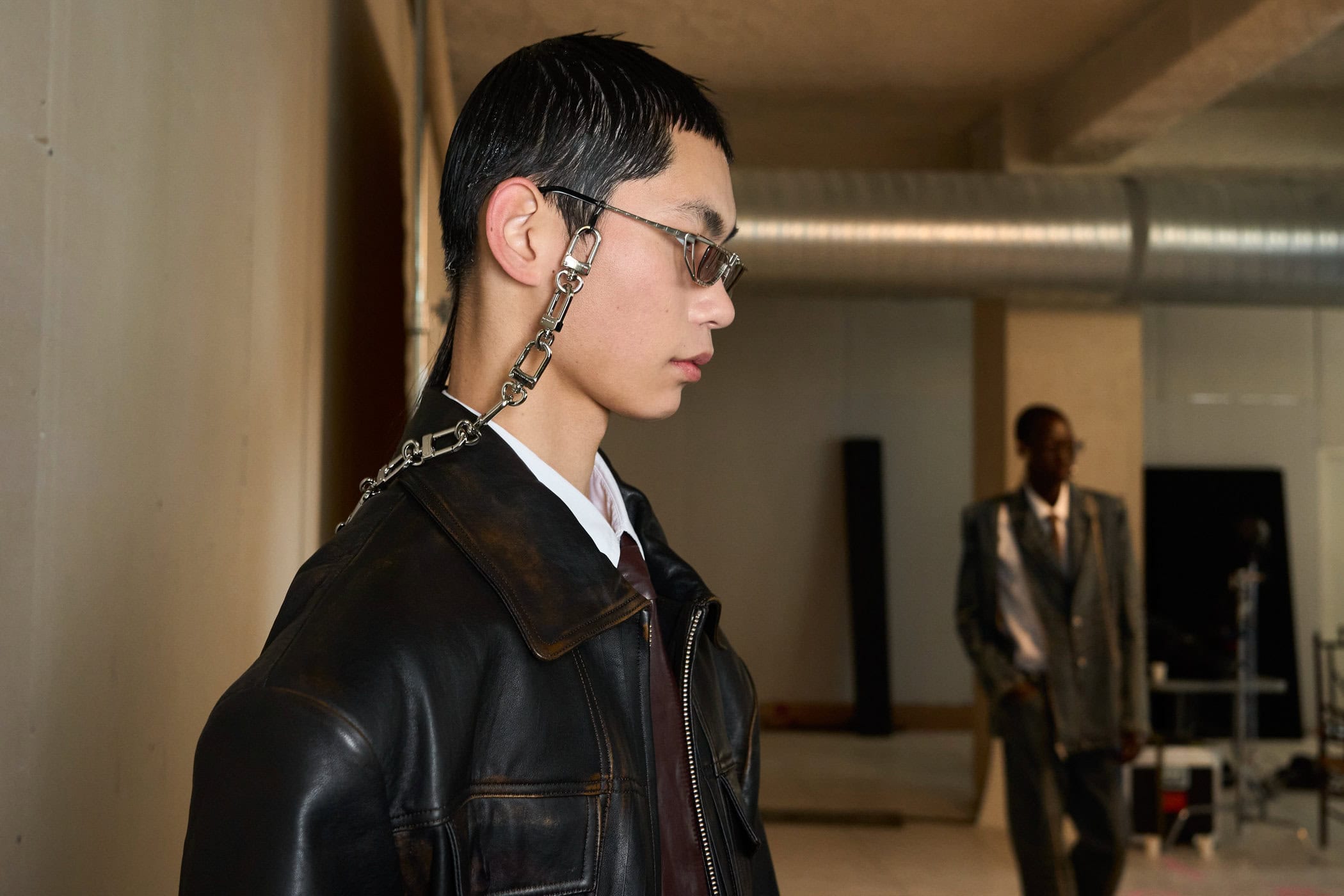 Feng Chen Wang Fall 2024 Men’s Fashion Show Backstage