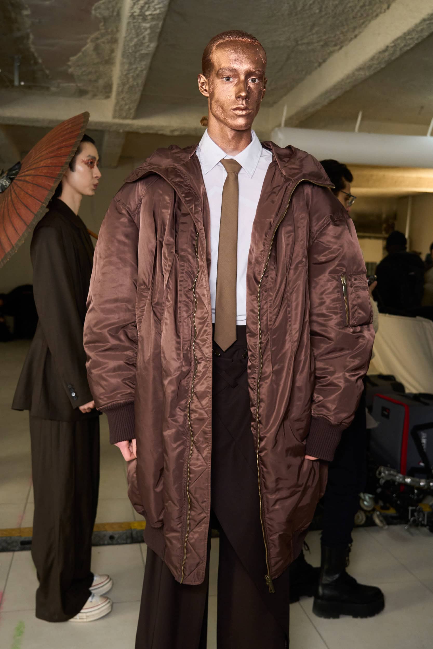 Feng Chen Wang Fall 2024 Men’s Fashion Show Backstage