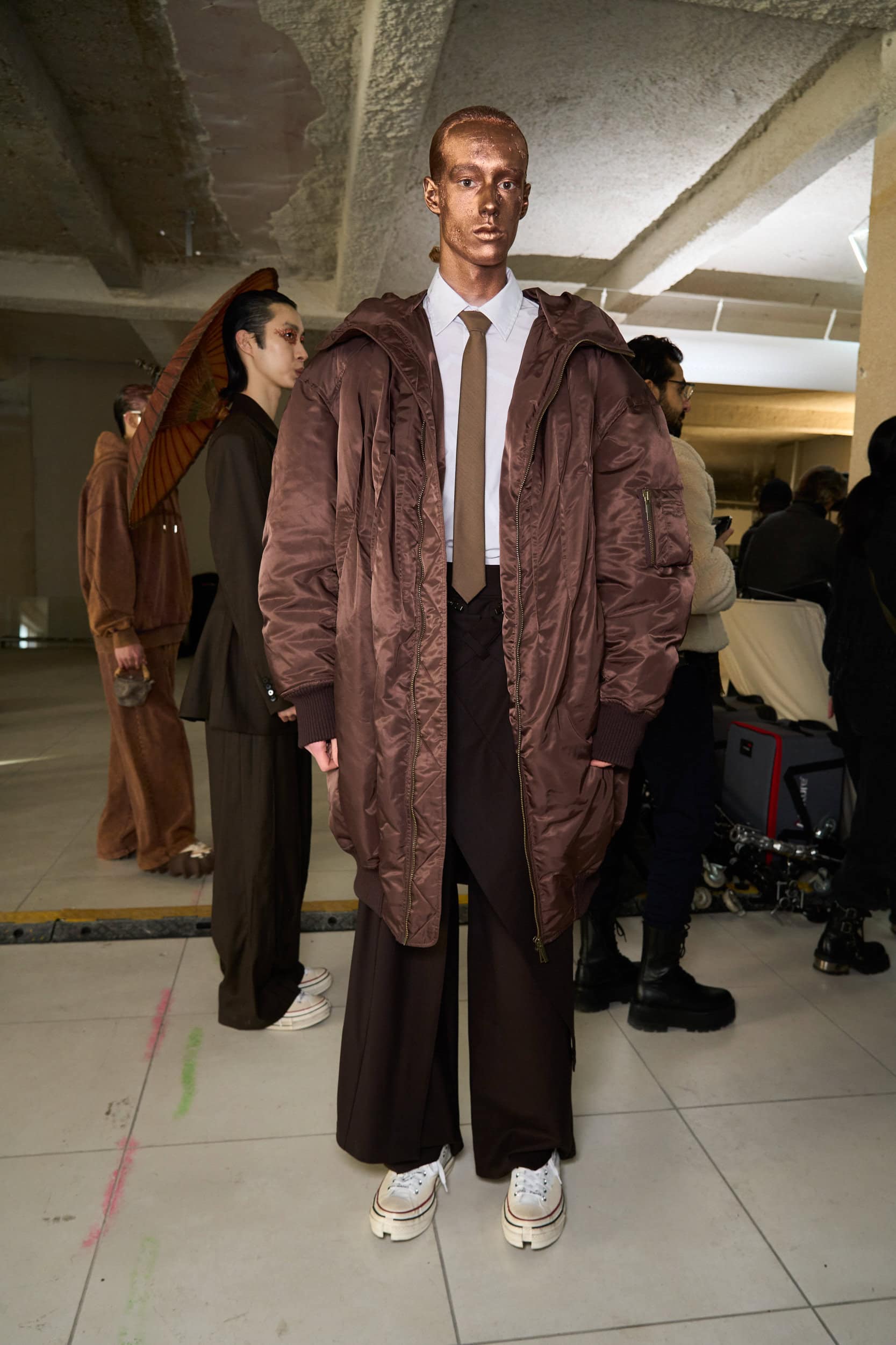 Feng Chen Wang Fall 2024 Men’s Fashion Show Backstage