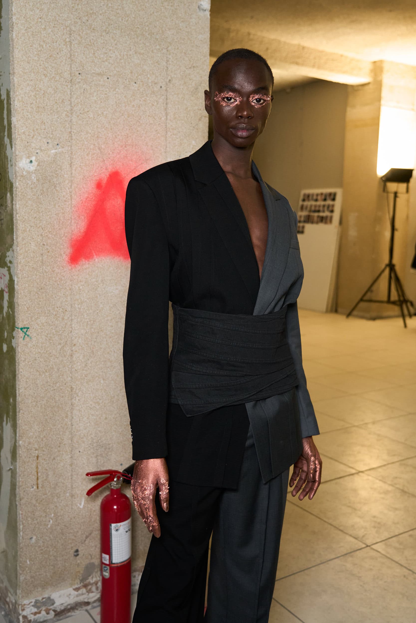 Feng Chen Wang Fall 2024 Men’s Fashion Show Backstage