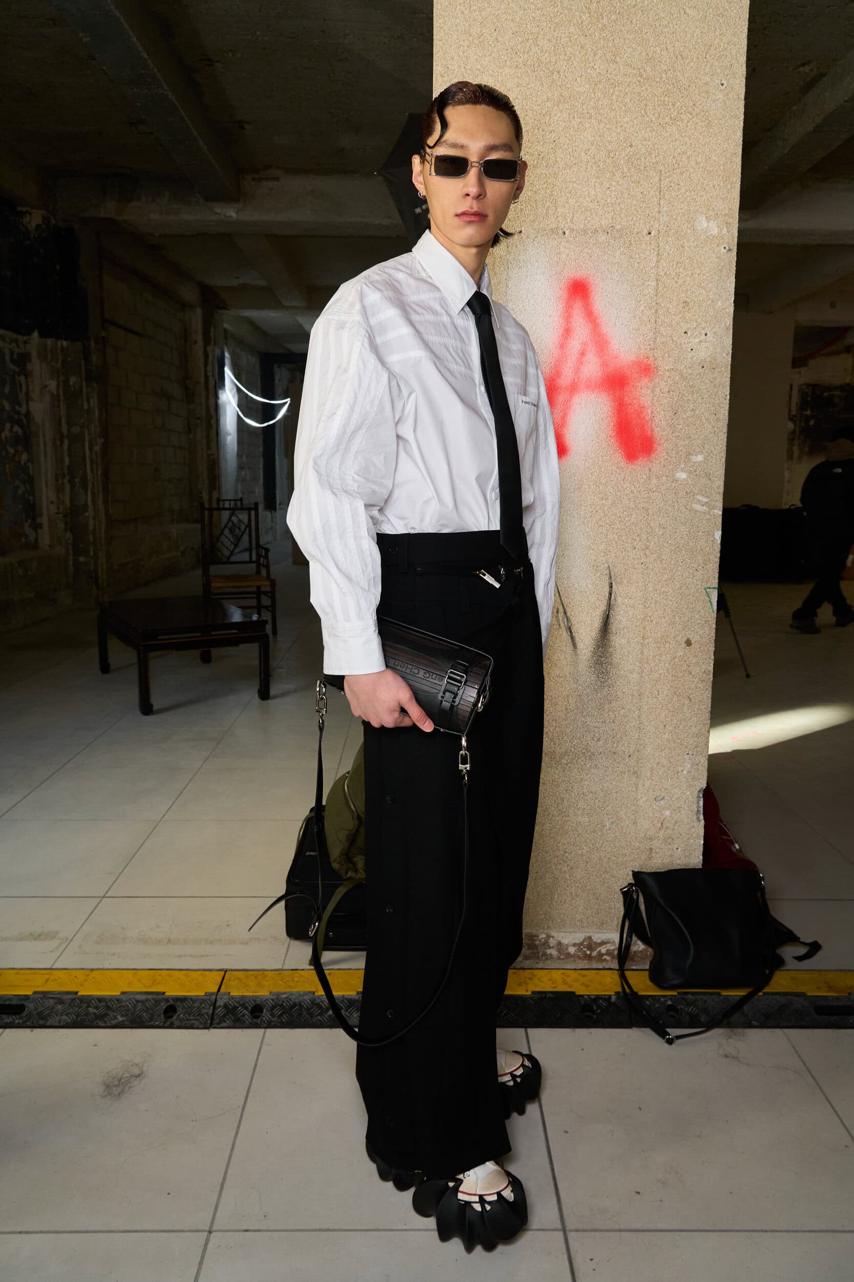 Feng Chen Wang Fall 2024 Men’s Fashion Show Backstage