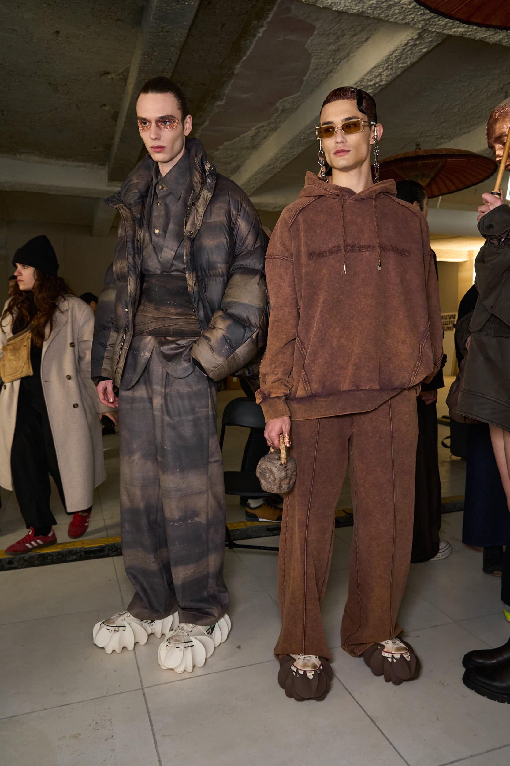 Feng Chen Wang Fall 2024 Men’s Fashion Show Backstage