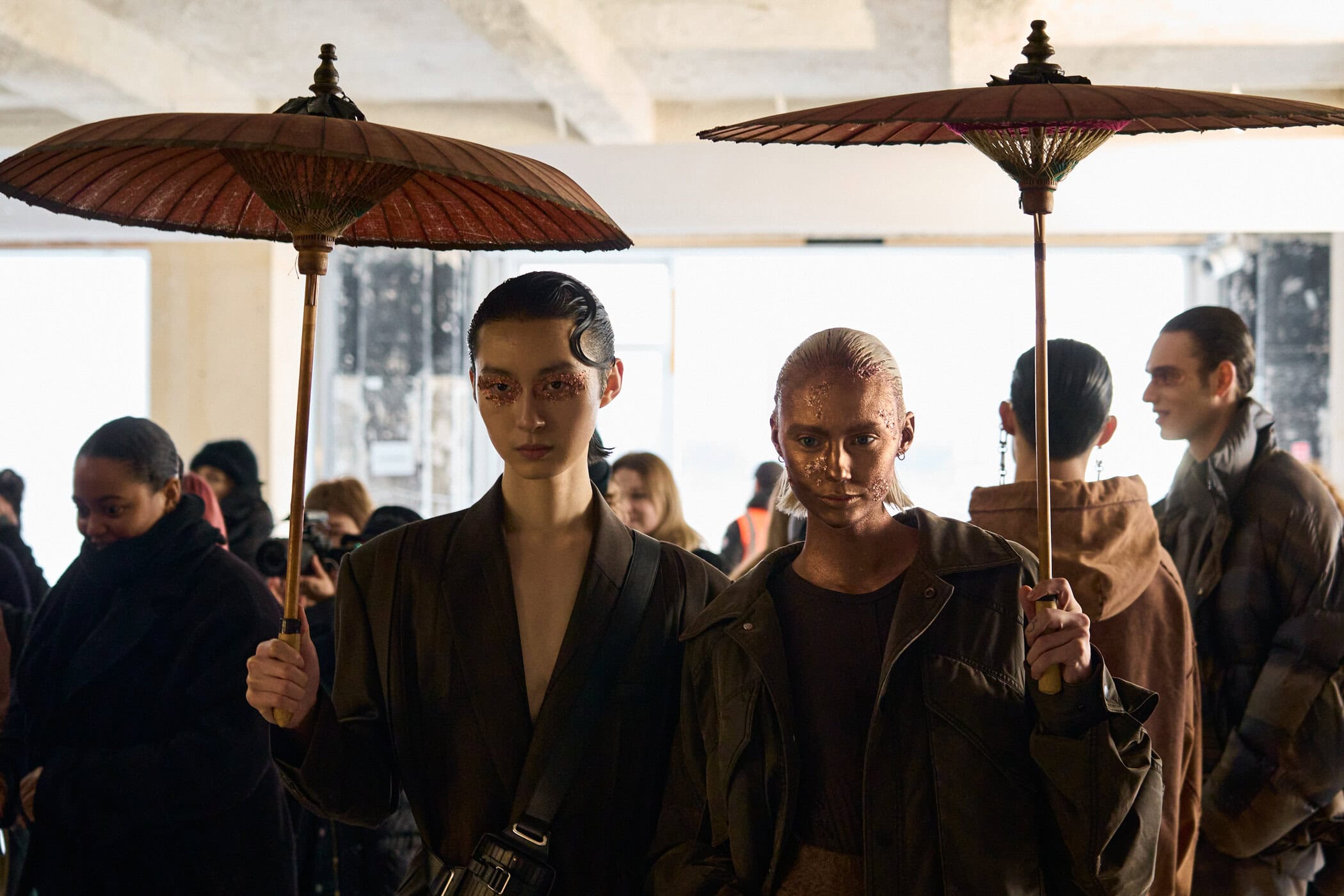 Feng Chen Wang Fall 2024 Men’s Fashion Show Backstage
