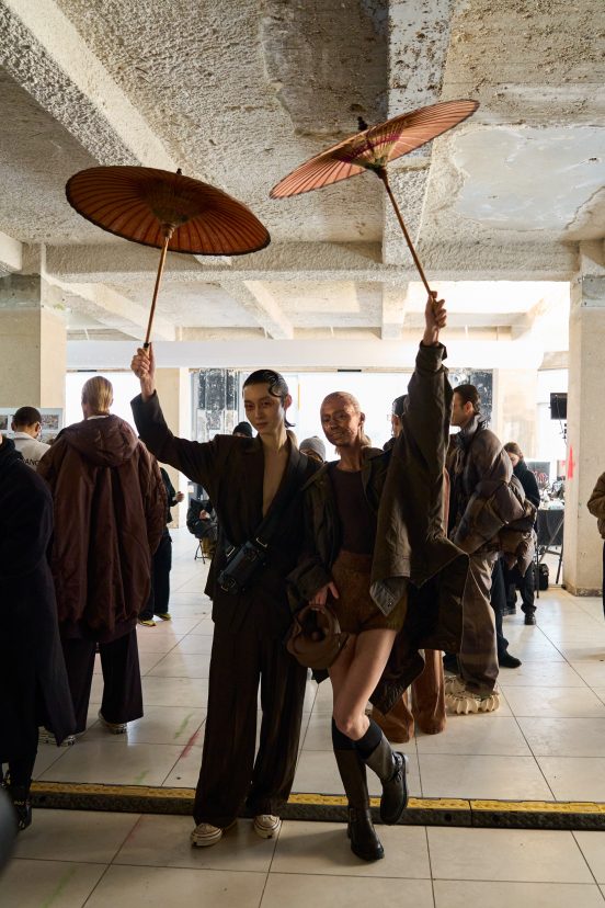 Feng Chen Wang Fall 2024 Men’s Fashion Show Backstage