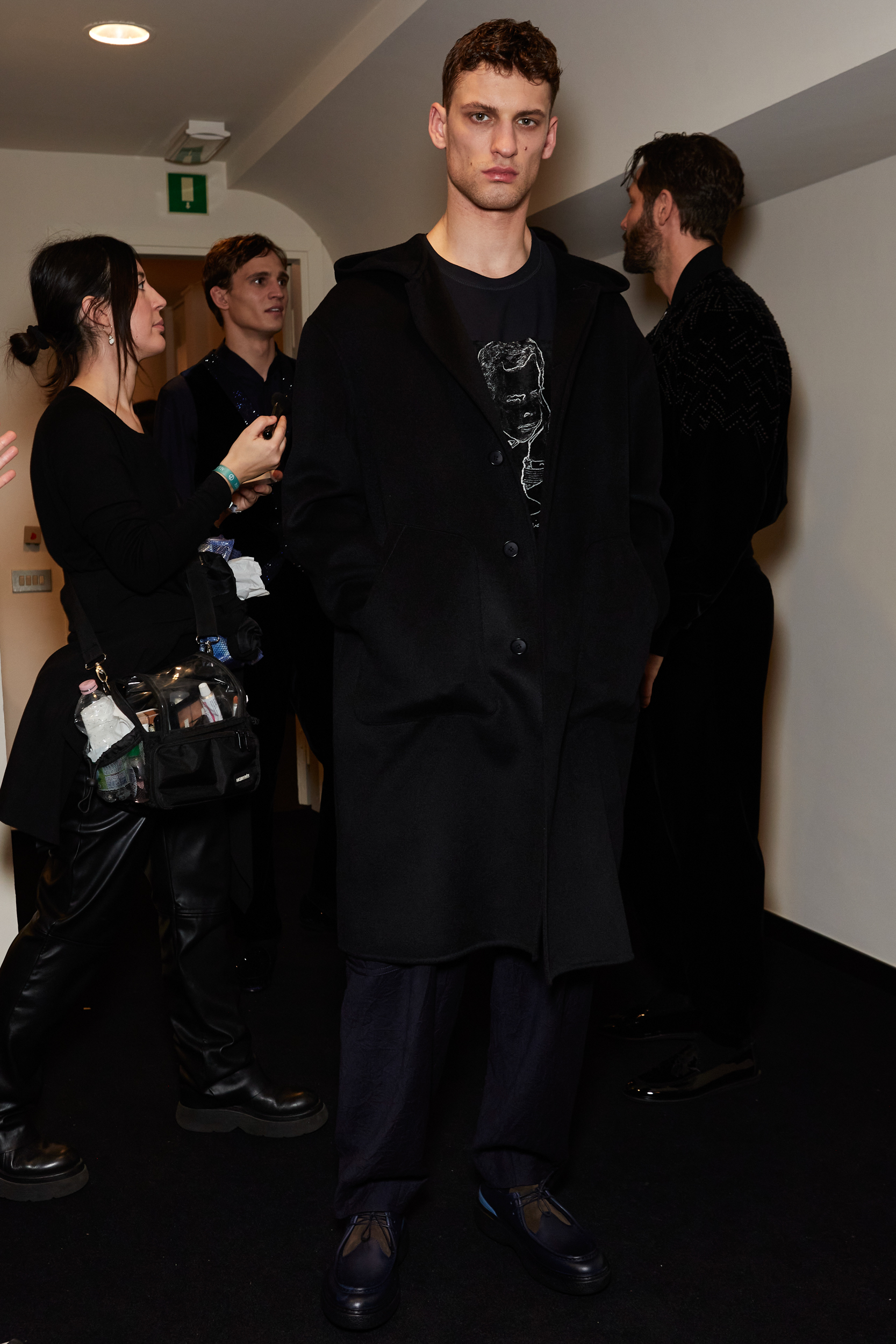 Giorgio Armani Fall 2024 Men’s Fashion Show Backstage