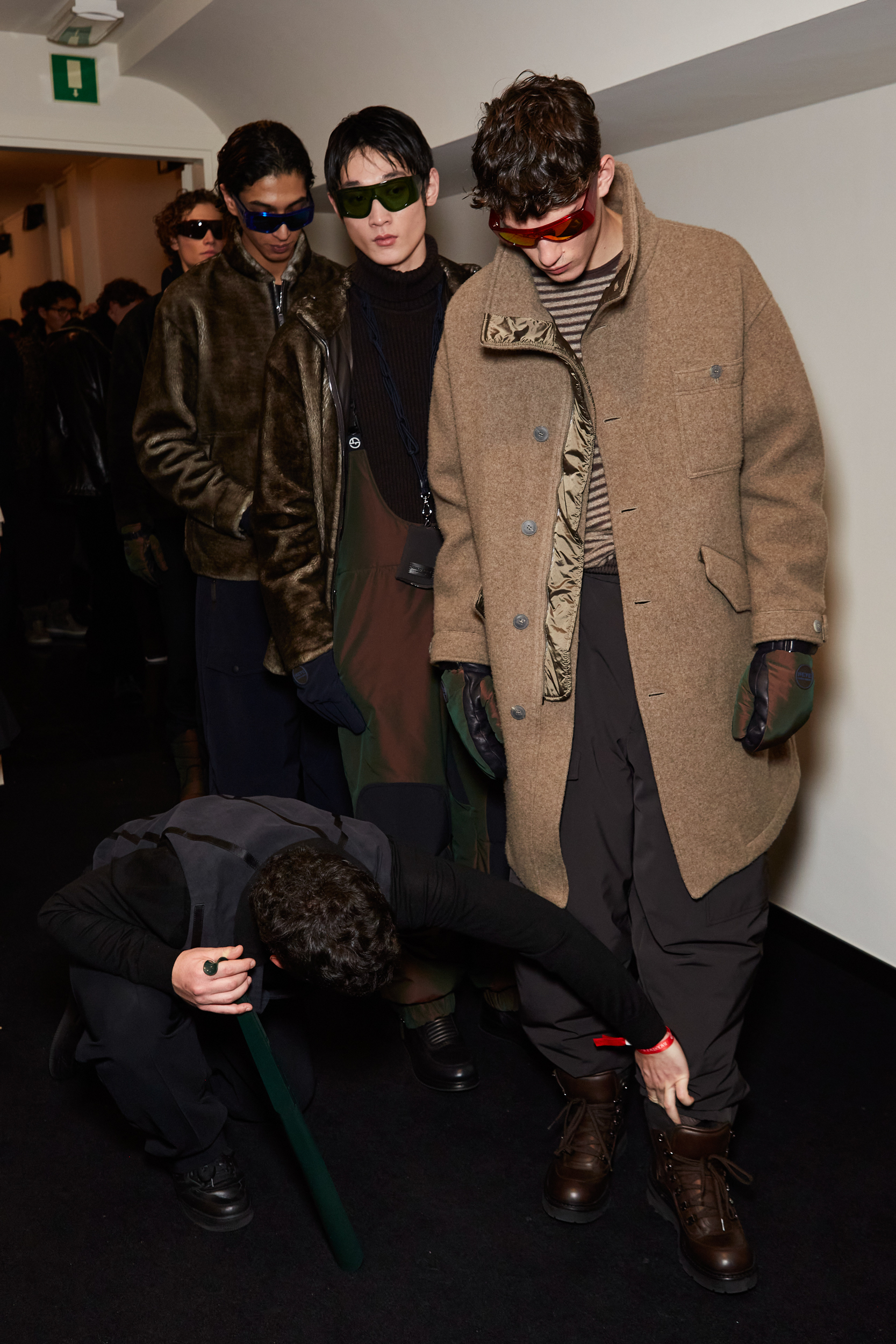 Giorgio Armani Fall 2024 Men’s Fashion Show Backstage