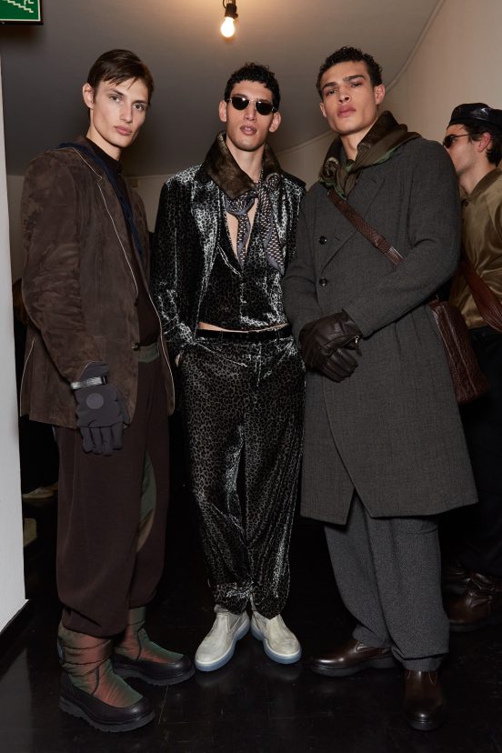 Giorgio Armani Fall 2024 Men’s Fashion Show Backstage