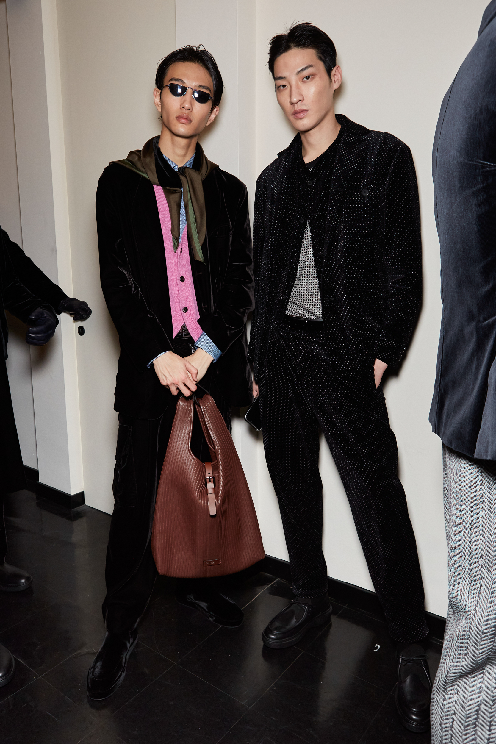 Giorgio Armani Fall 2024 Men’s Fashion Show Backstage