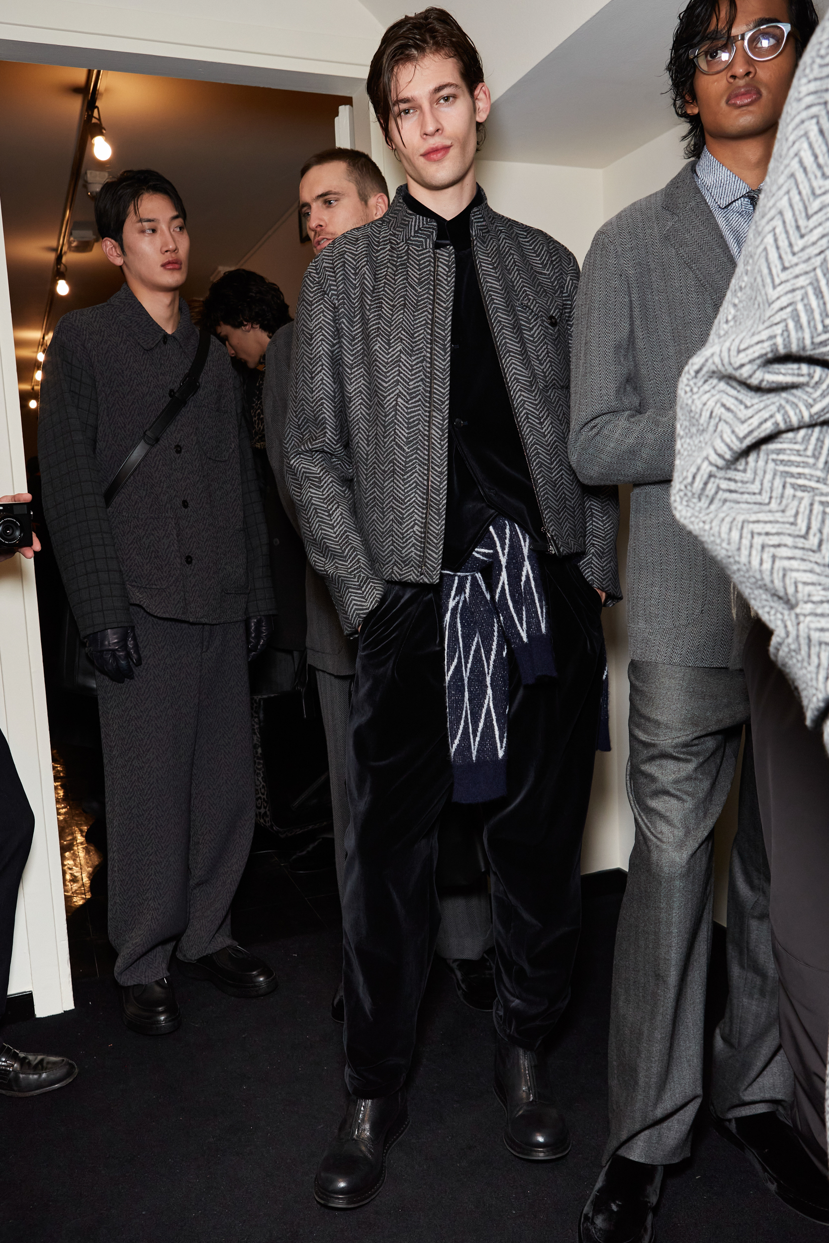 Giorgio Armani Fall 2024 Men’s Fashion Show Backstage