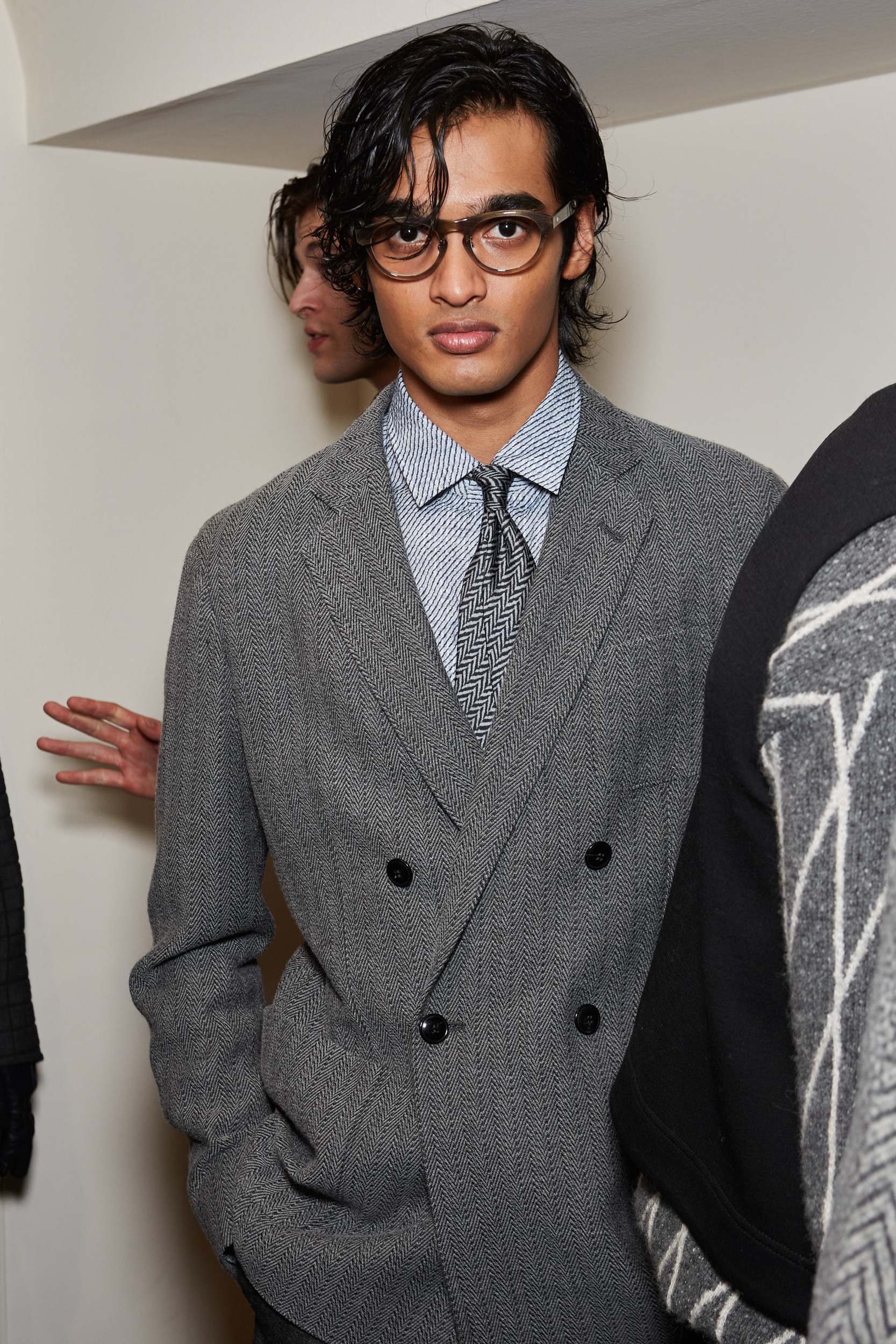 Giorgio Armani Fall 2024 Men’s Fashion Show Backstage