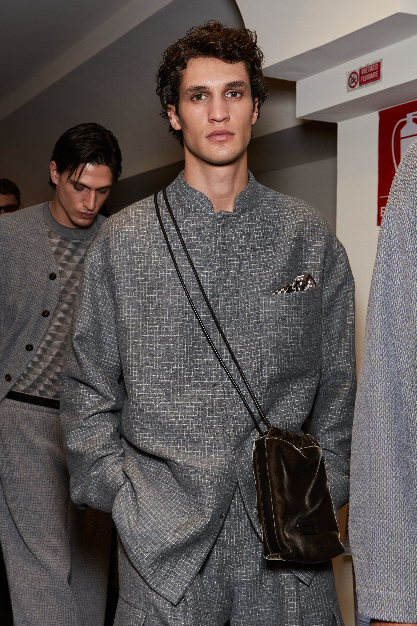 Giorgio Armani Fall 2024 Men’s Fashion Show Backstage