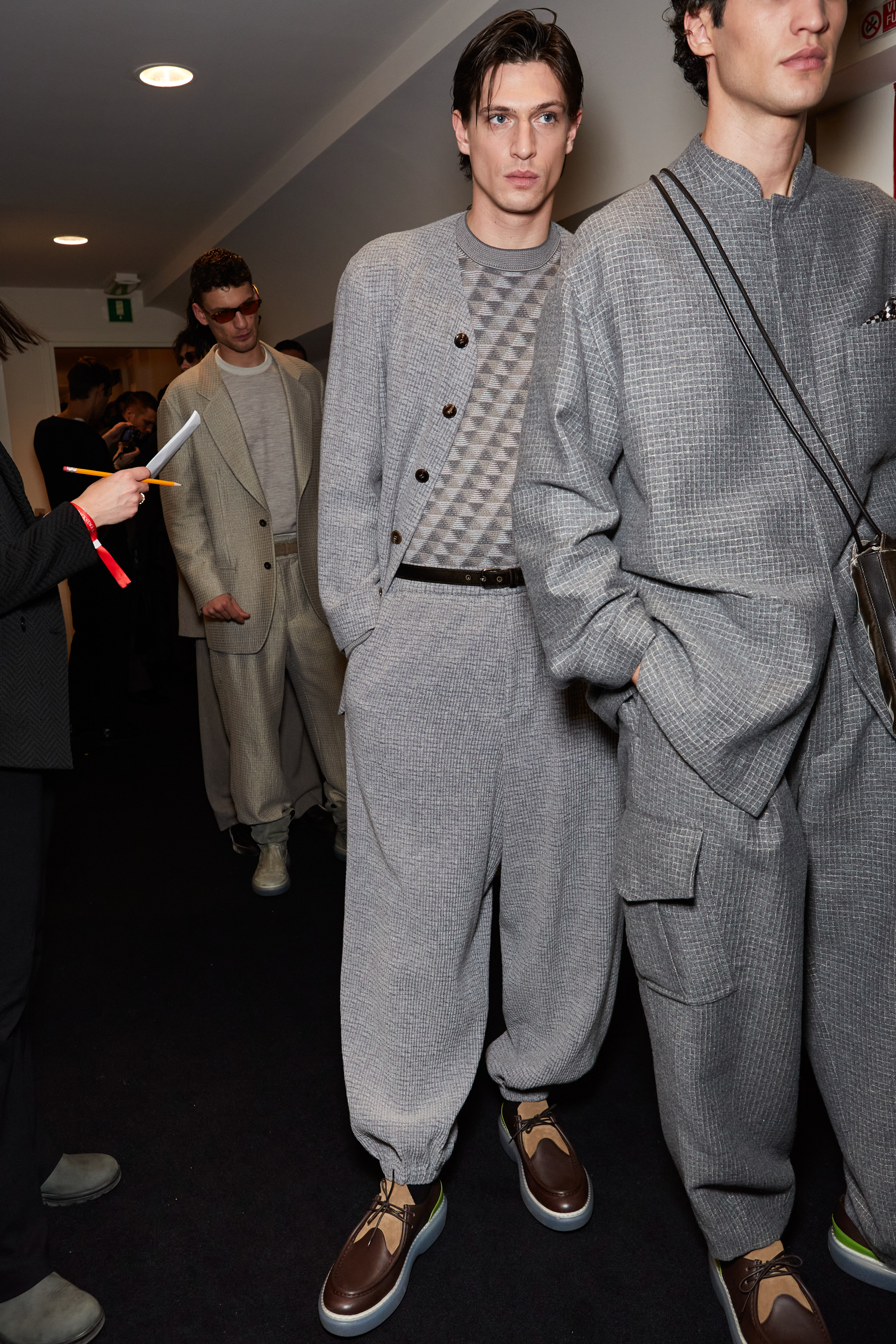 Giorgio Armani Fall 2024 Men’s Fashion Show Backstage